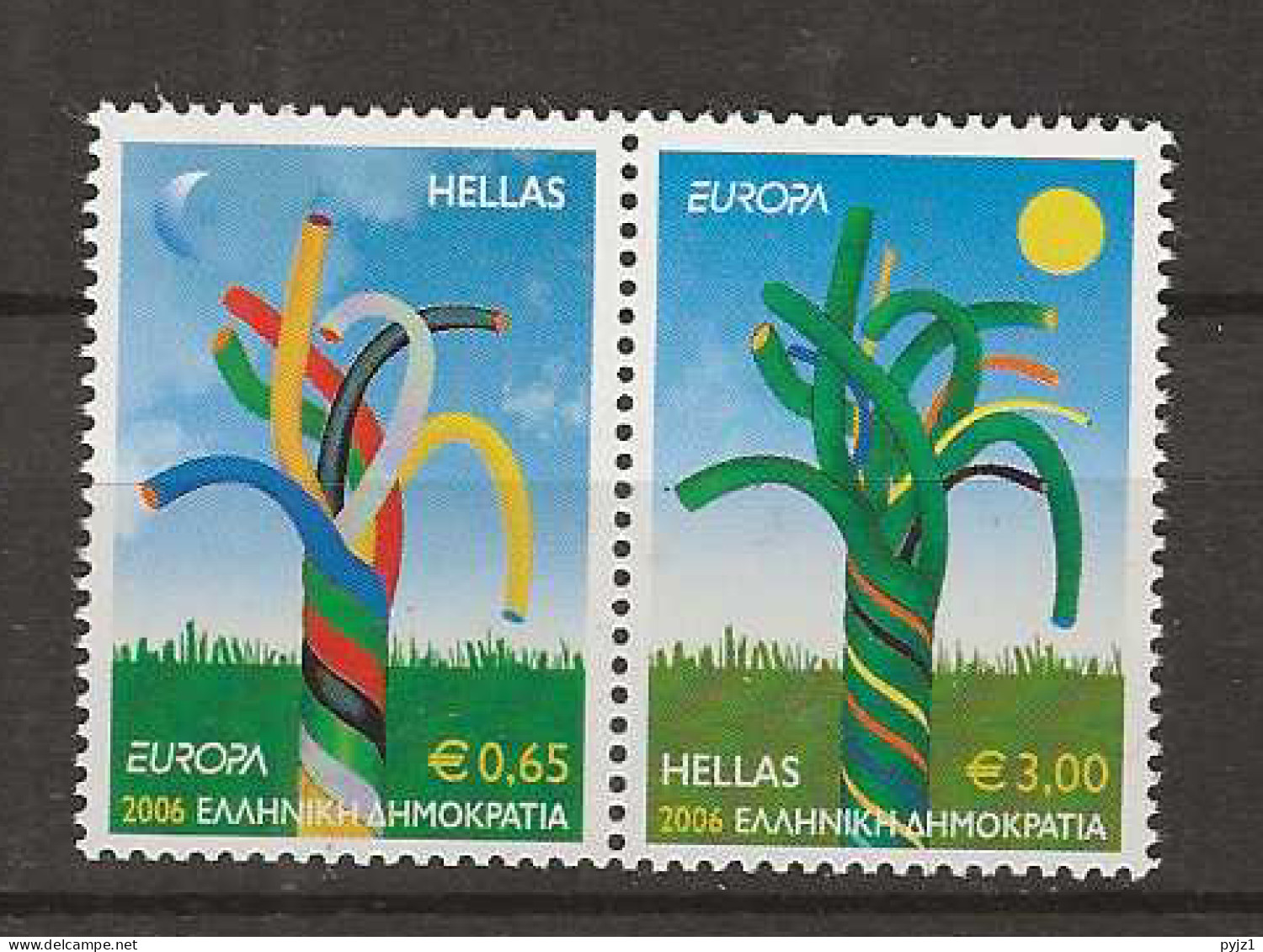 2006 MNH Greece Michel 2364-65-A Postfris** - Unused Stamps