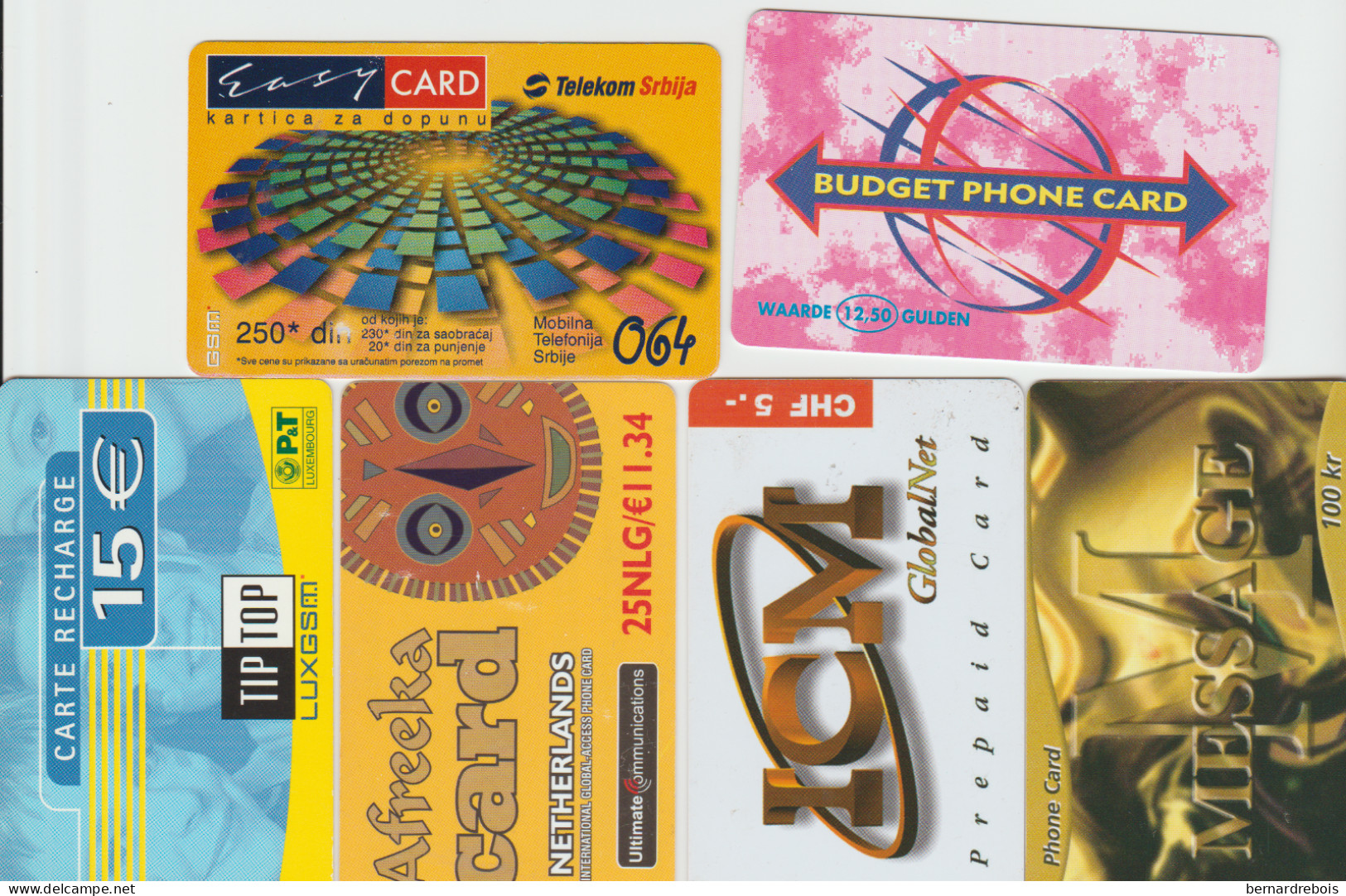 TC56 - 6 CARTES PREPAYEES DE DIVERS PAYS D'EUROPE Pour 1 € - Autres - Europe