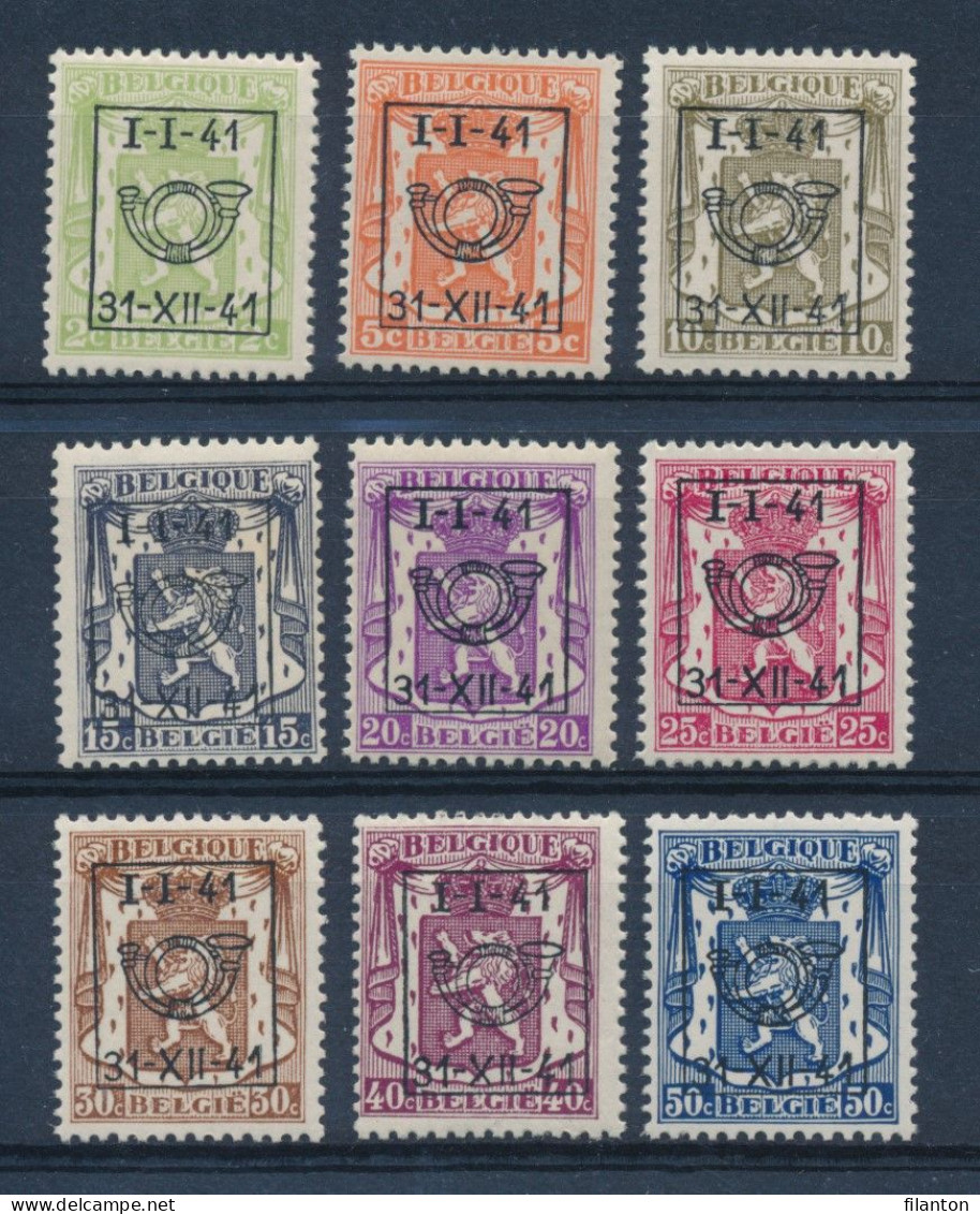 BELGIE - OBP Nr PRE 455/463 - Typo - Klein Staatswapen - Préo/Precancels - MNH** - Cote 195,00 € - Typo Precancels 1936-51 (Small Seal Of The State)