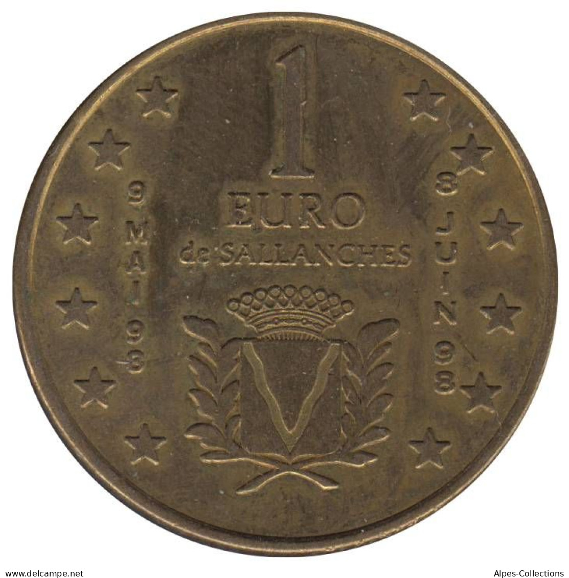 SALLANCHES - EU0010.1 - 1 EURO DES VILLES - Réf: NR - 1998 - Euro Van De Steden