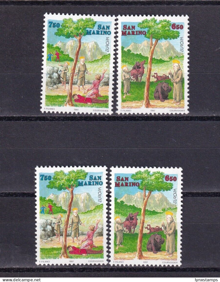SA02 San Marino 1997 EUROPA Stamps Tales And Legends Mint Stamps - Ungebraucht