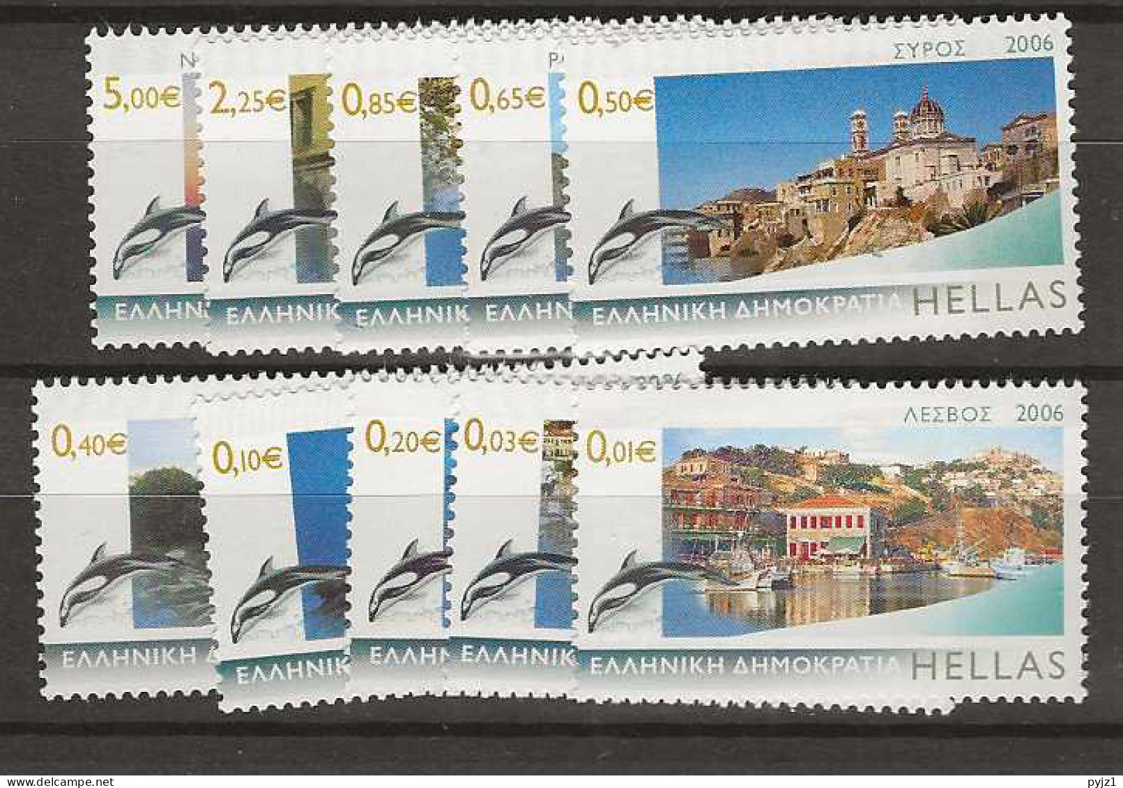 2006 MNH Greece Michel 2372-81-A Postfris** - Ungebraucht