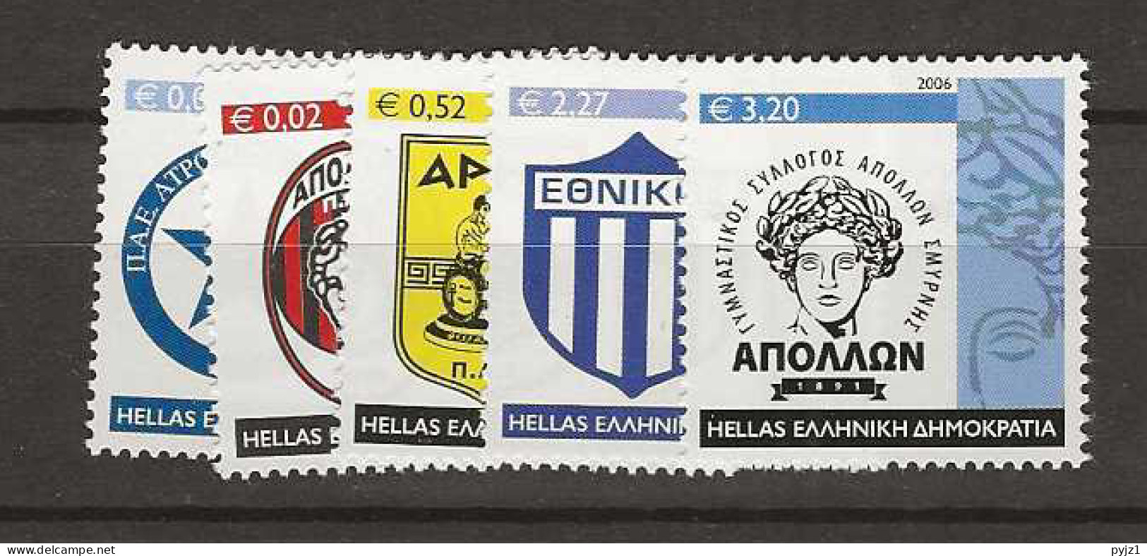 2006 MNH Greece Michel 2392-96 Postfris** - Nuovi