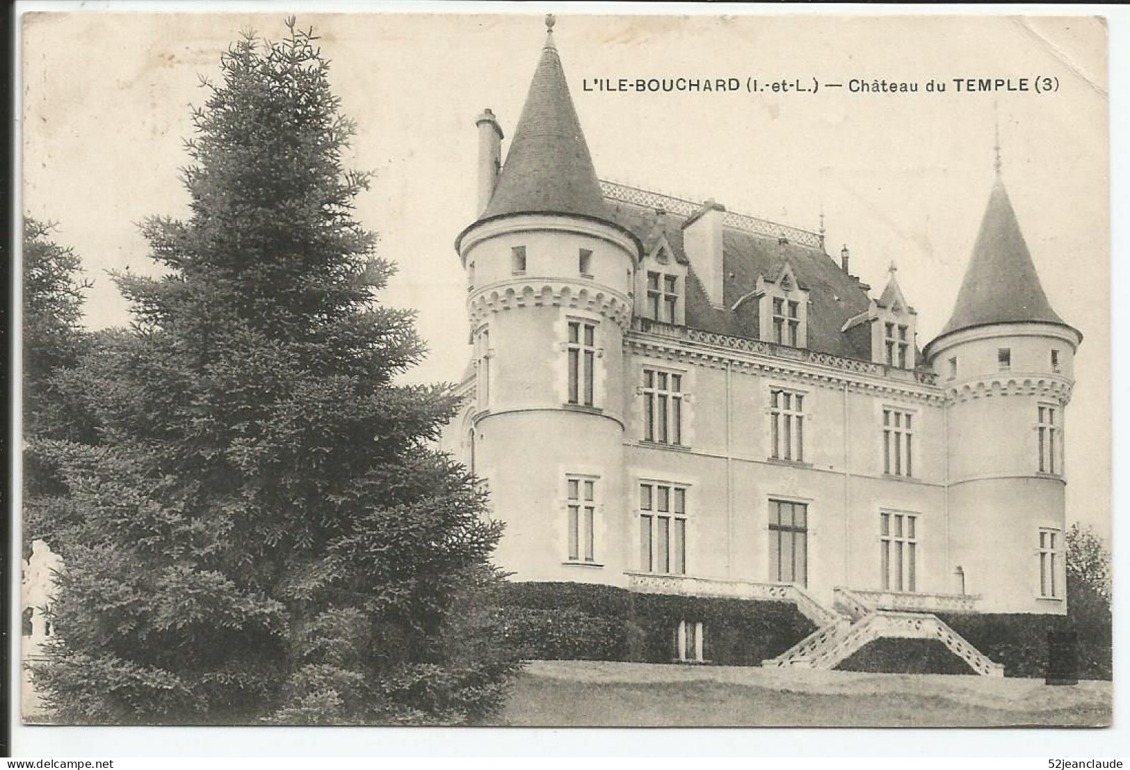 Château Du Temple 1912 Rare - L'Île-Bouchard