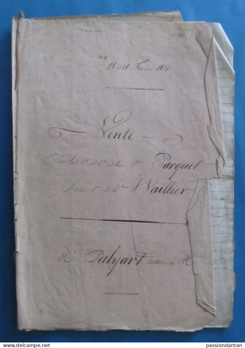 Manuscrit Daté De Février 1836 - Seine Et Marne - Machault - Protagonistes Nommés Parquet Et Wallier - Manuscripts