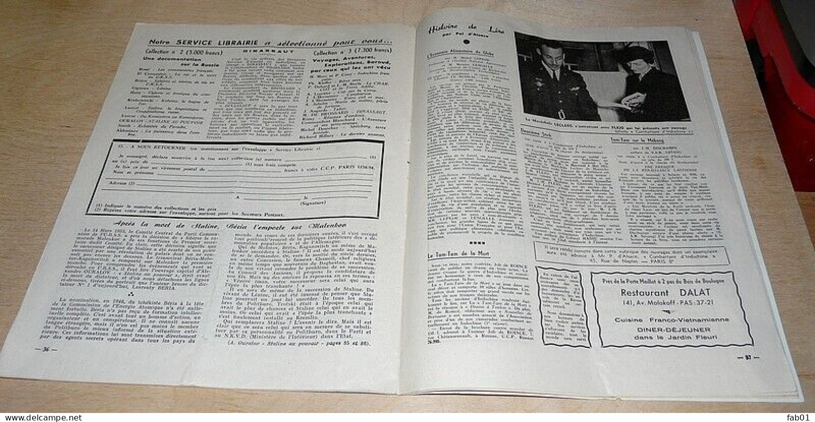 Combattant D’Indochine De Juin Juillet 1953 (ce Numéro Est Consacré Au « Chef ») - Testi Generali