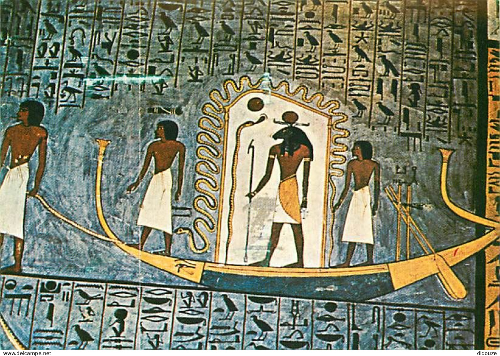 Egypte - Antiquité Egyptienne - Being Pulled Into The Bark Of Ra The Netherworld - Voir Timbre - CPM - Voir Scans Recto- - Musées