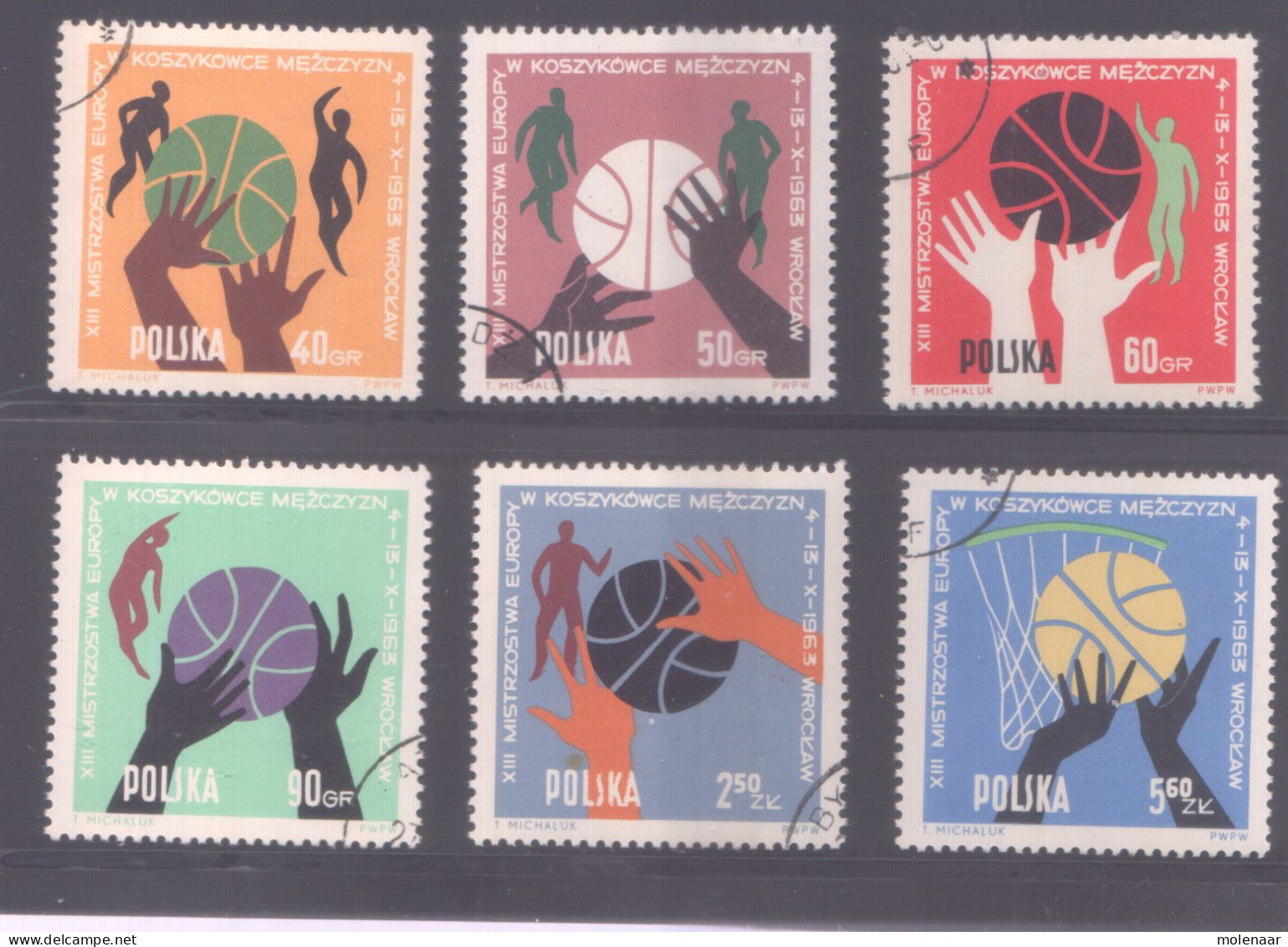 Postzegels > Europa > Polen > 1944-.... Republiek > 1971-80 > Gebruikt No.  1409-1414 (11954 - Storia Postale