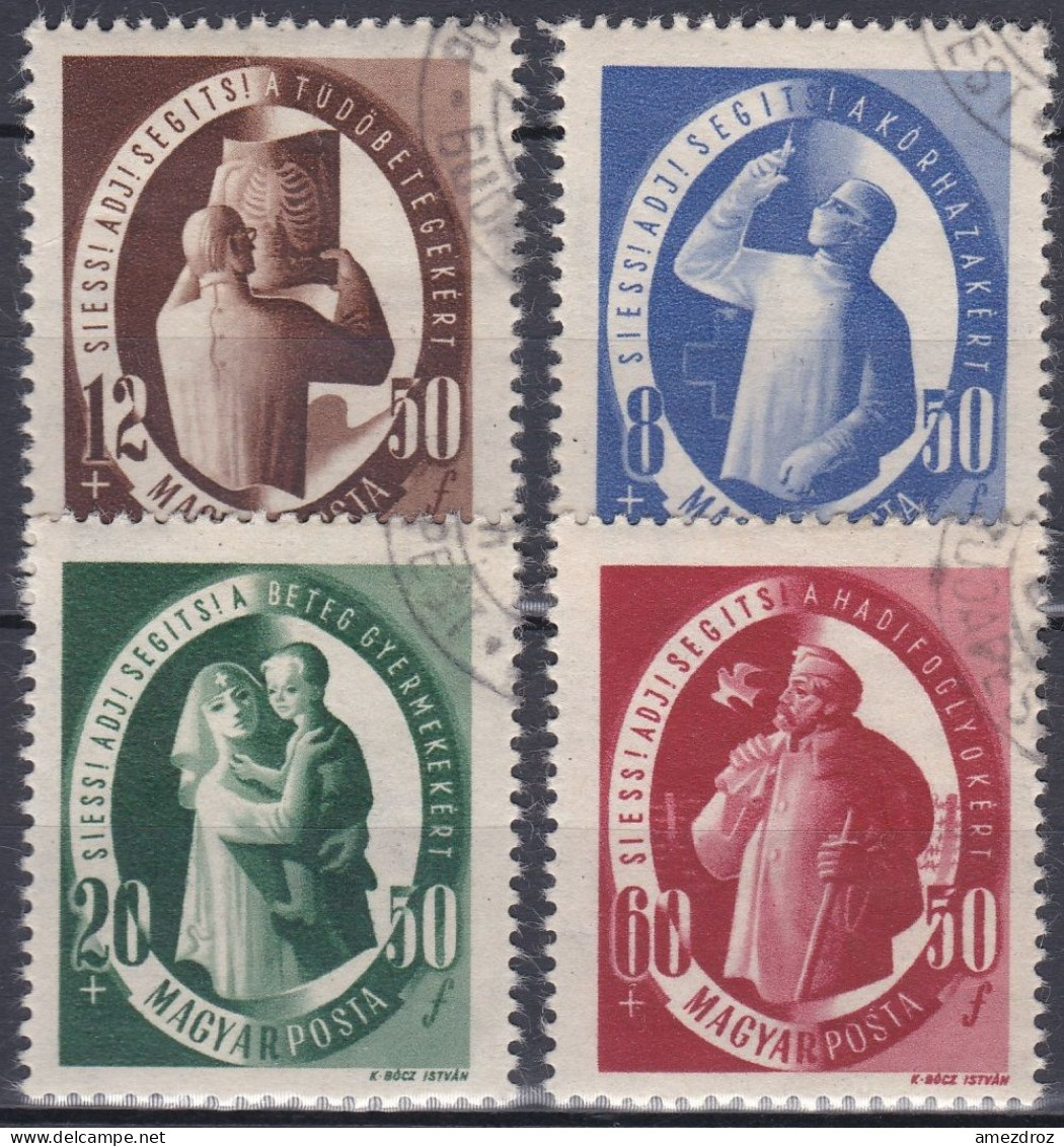 Hongrie 1947 Mi  981-984 Services Sociaux  (A10) - Used Stamps