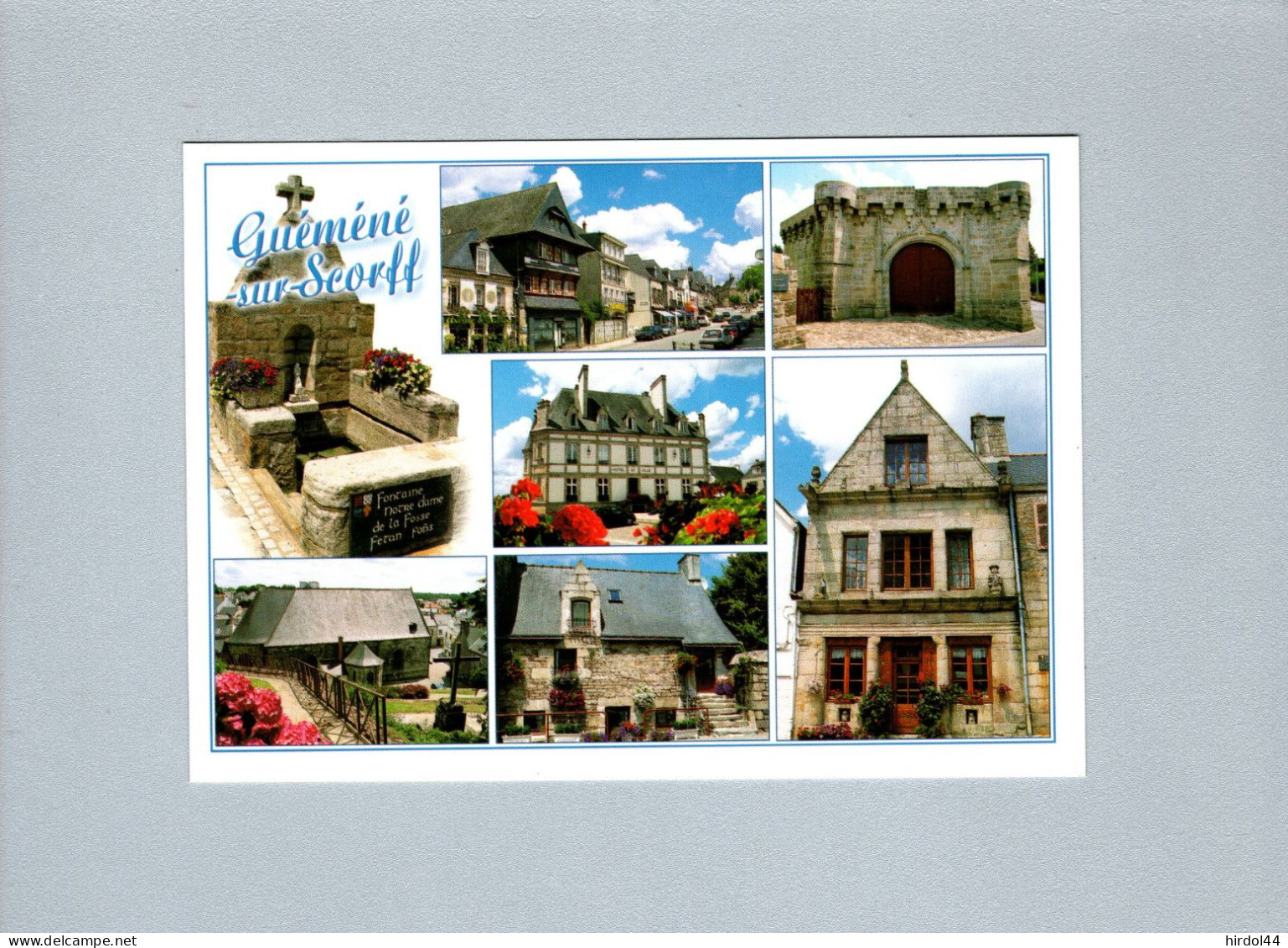 Guemene Sur Scorff (56) : La Fontaine, La Porte Du Chateau, L'hotel De Ville, L'église, Une Maison Marchande,... - Guemene Sur Scorff
