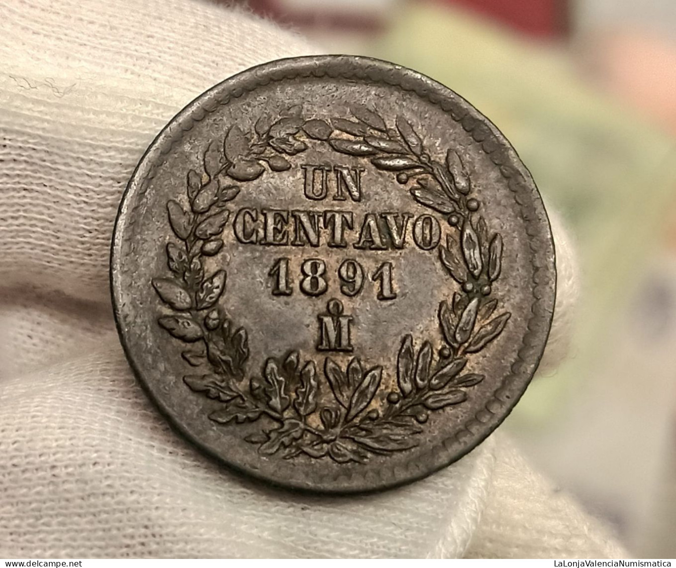 México 1 Centavo 1891 Km 391 - Mexico