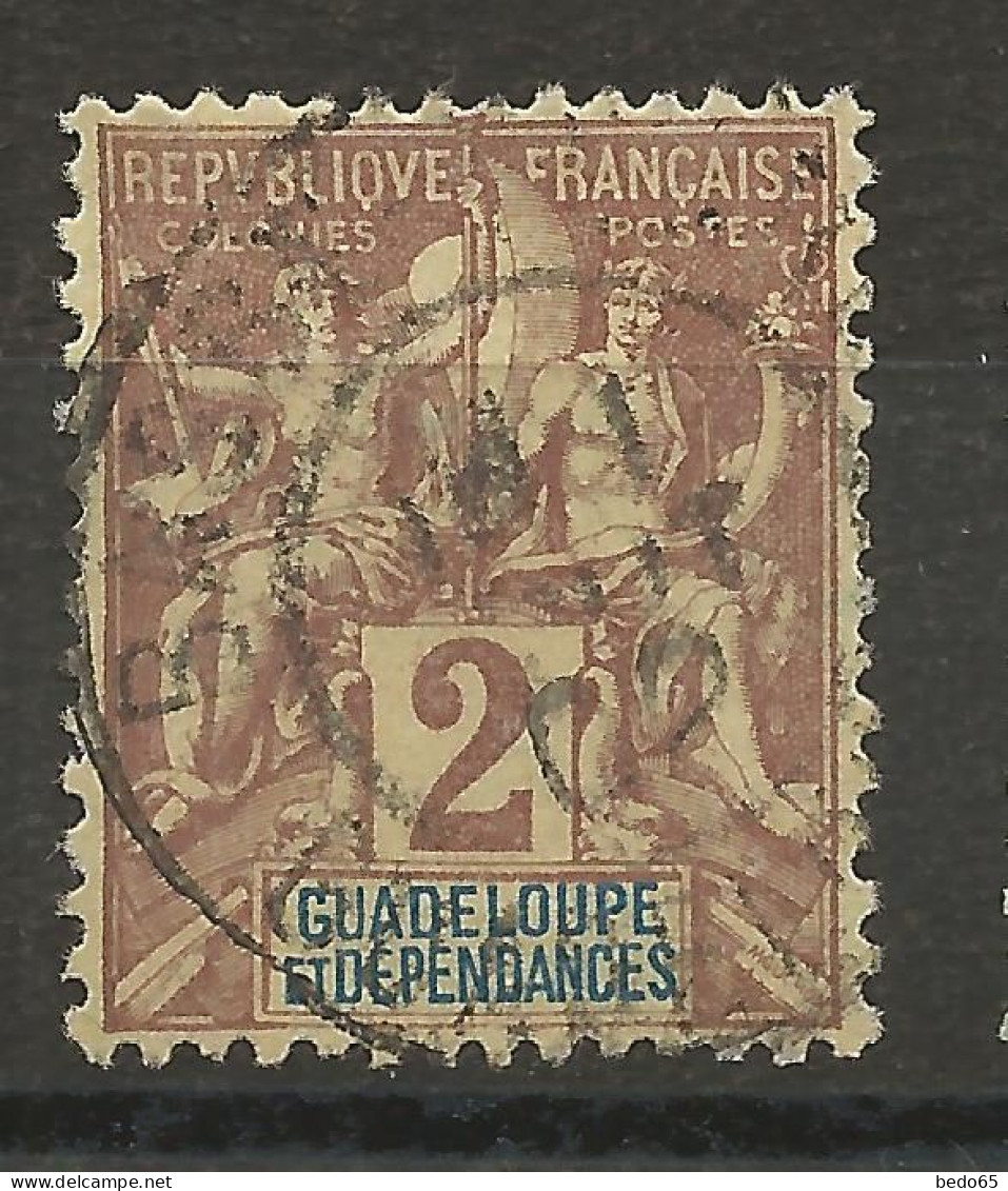 GUADELOUPE N° 28 CACHET BASSE TERRE  / Used - Used Stamps