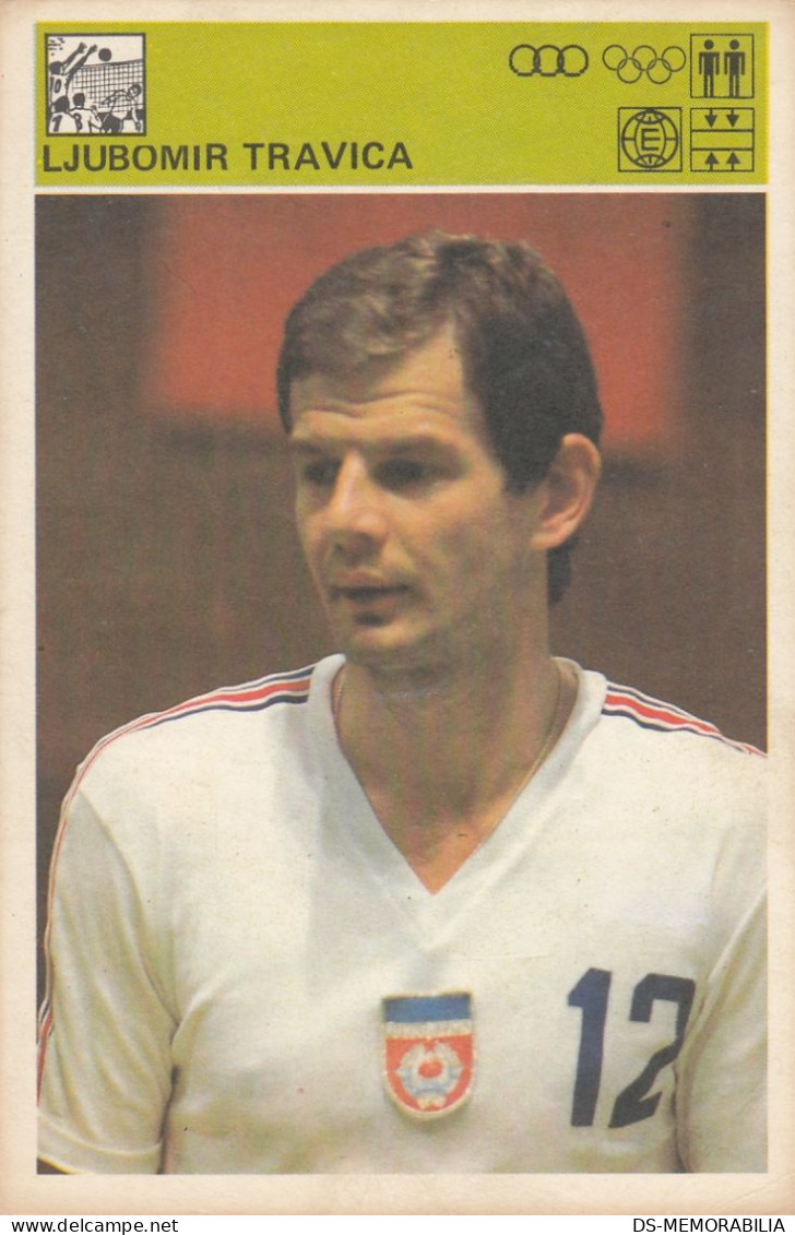 Volleyball Ljubomir Travica Yugoslavia Trading Card Svijet Sporta - Pallavolo