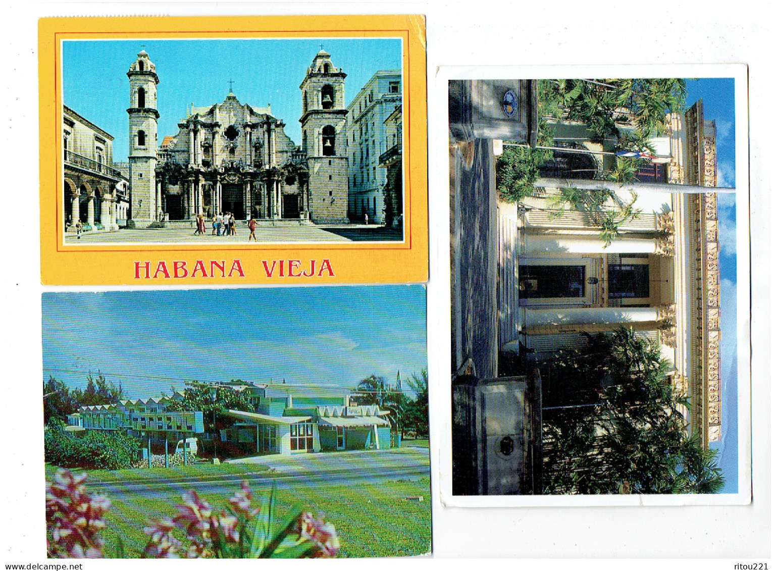 Grande Cpm - Lot 9 - CUBA -  LA HABANA - Villa Phare EL MORRO  - GUAMA - Cuba