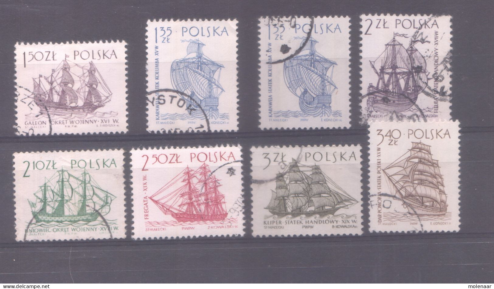 Postzegels > Europa > Polen > 1944-.... Republiek > 1971-80 > Gebruikt No.  1458-1465 (11957) - Cartas & Documentos