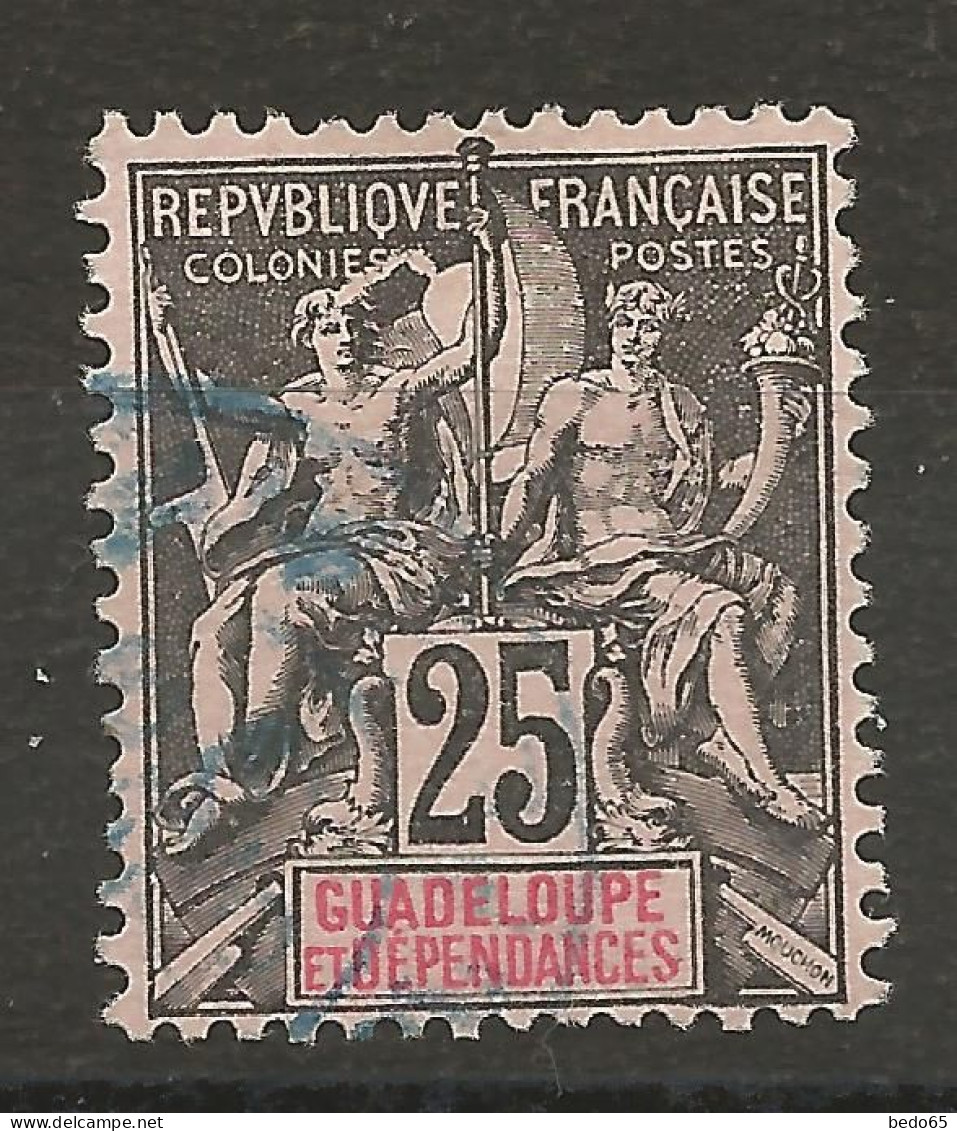 GUADELOUPE N° 34 OBL  / Used - Used Stamps