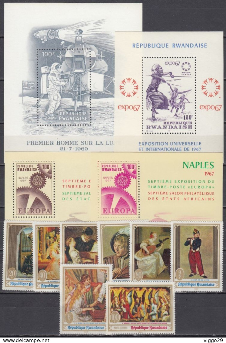 Rwanda 1962-1969, 16 Complete Sets & 4 Blocks (MNH **) - Neufs