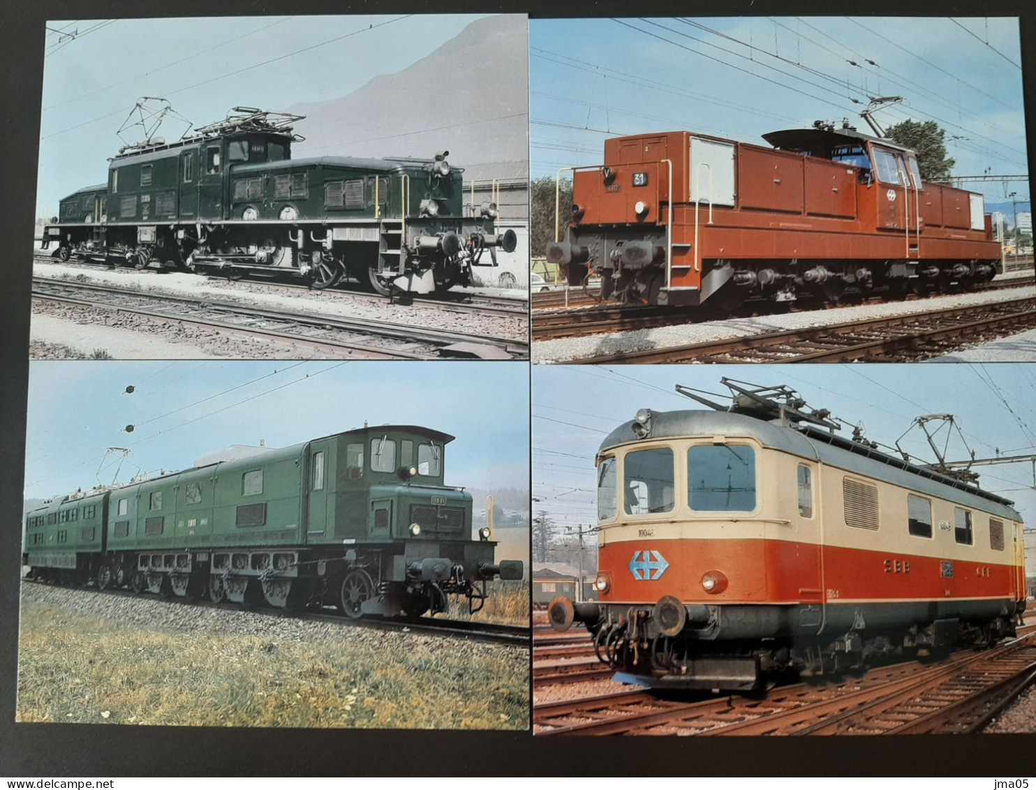 Lot De 130 Cartes De Train - Locomotive - Train électrique - Motrice - Chemin De Fer Fédéraux De Suisse SBB CFF (05) - Collections & Lots