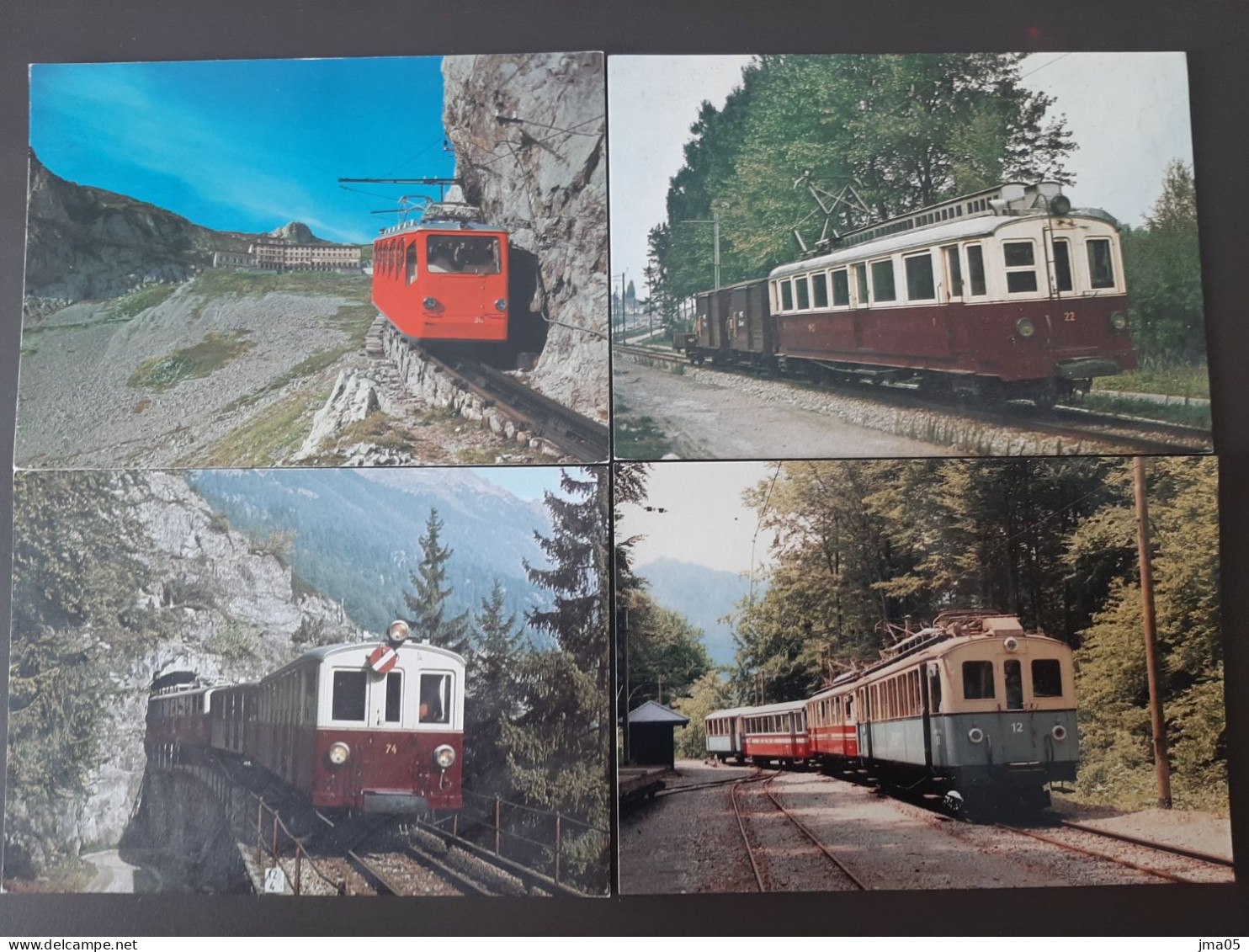 Lot de 130 cartes de Train - Locomotive - Train électrique - Motrice - Chemin de fer fédéraux de Suisse SBB CFF (05)