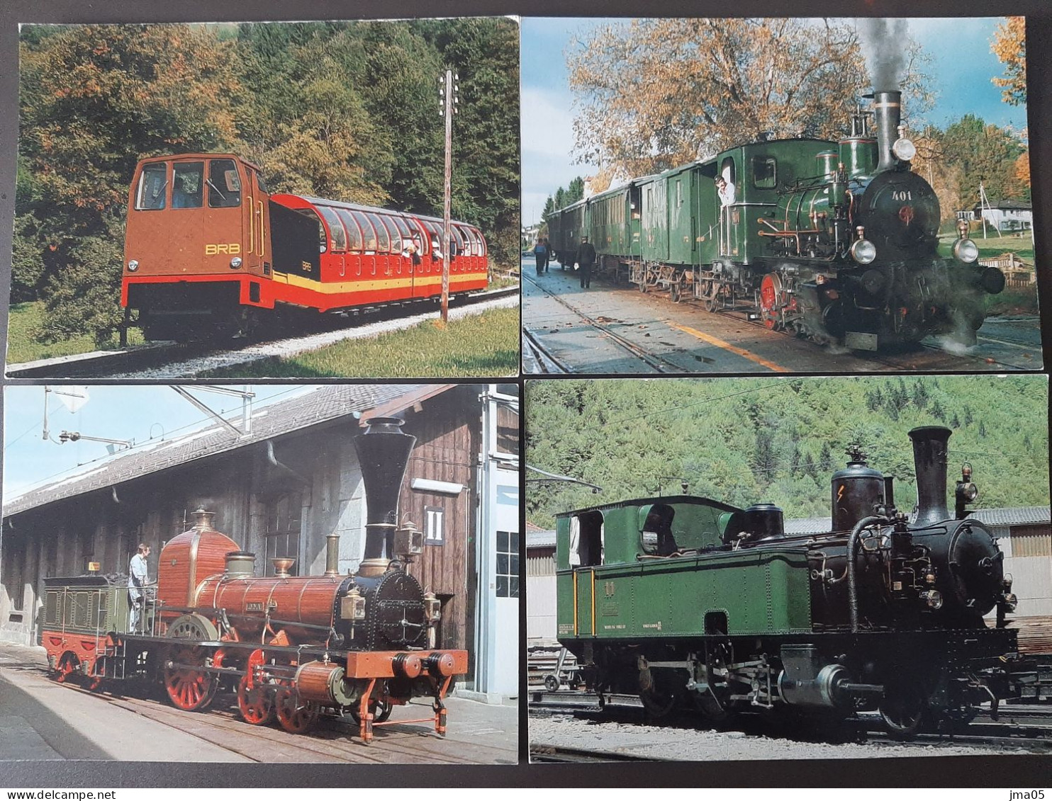 Lot de 130 cartes de Train - Locomotive - Train électrique - Motrice - Chemin de fer fédéraux de Suisse SBB CFF (05)