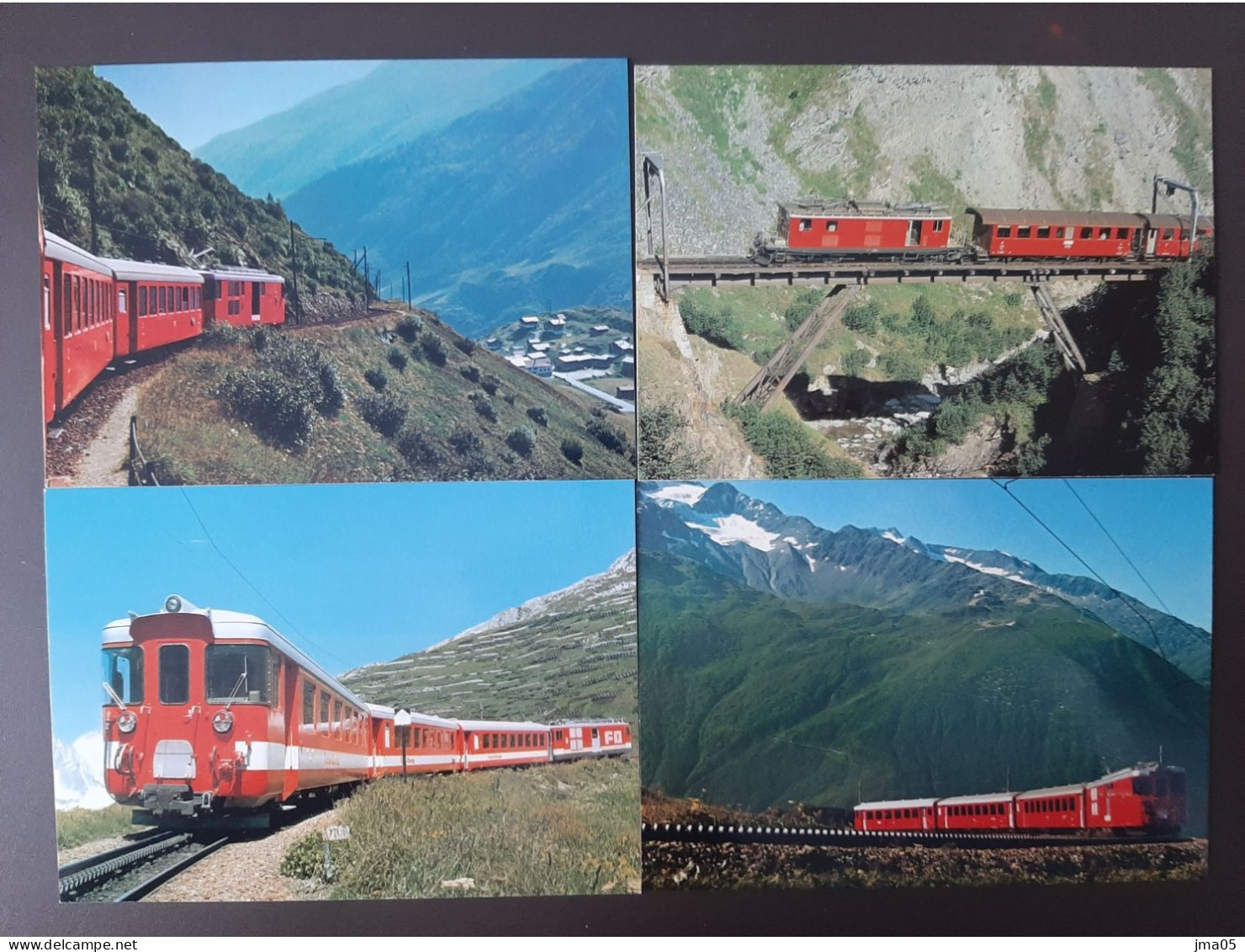 Lot de 130 cartes de Train - Locomotive - Train électrique - Motrice - Chemin de fer fédéraux de Suisse SBB CFF (05)