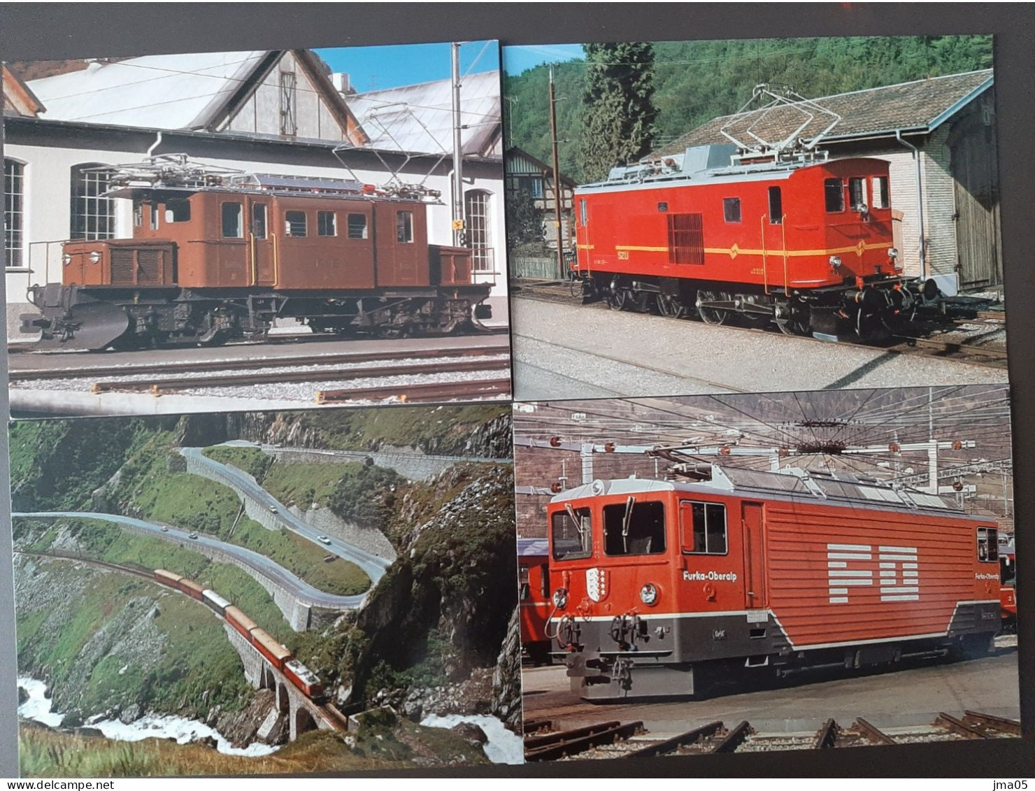 Lot de 130 cartes de Train - Locomotive - Train électrique - Motrice - Chemin de fer fédéraux de Suisse SBB CFF (05)