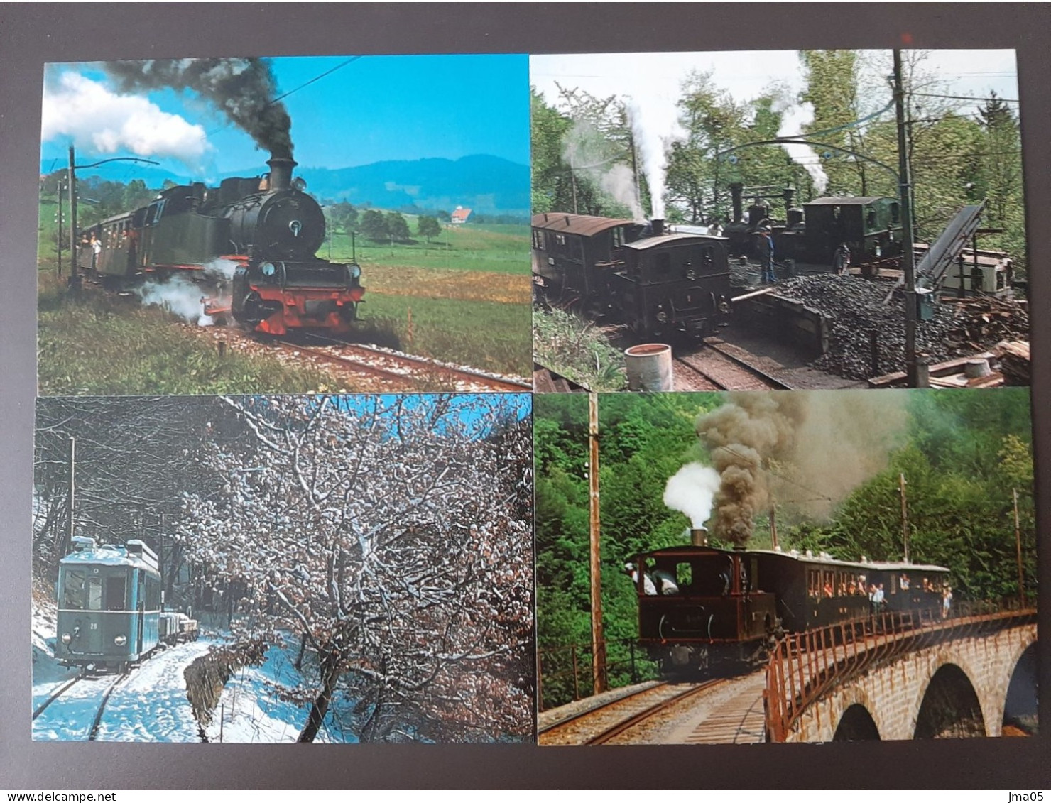 Lot de 130 cartes de Train - Locomotive - Train électrique - Motrice - Chemin de fer fédéraux de Suisse SBB CFF (05)