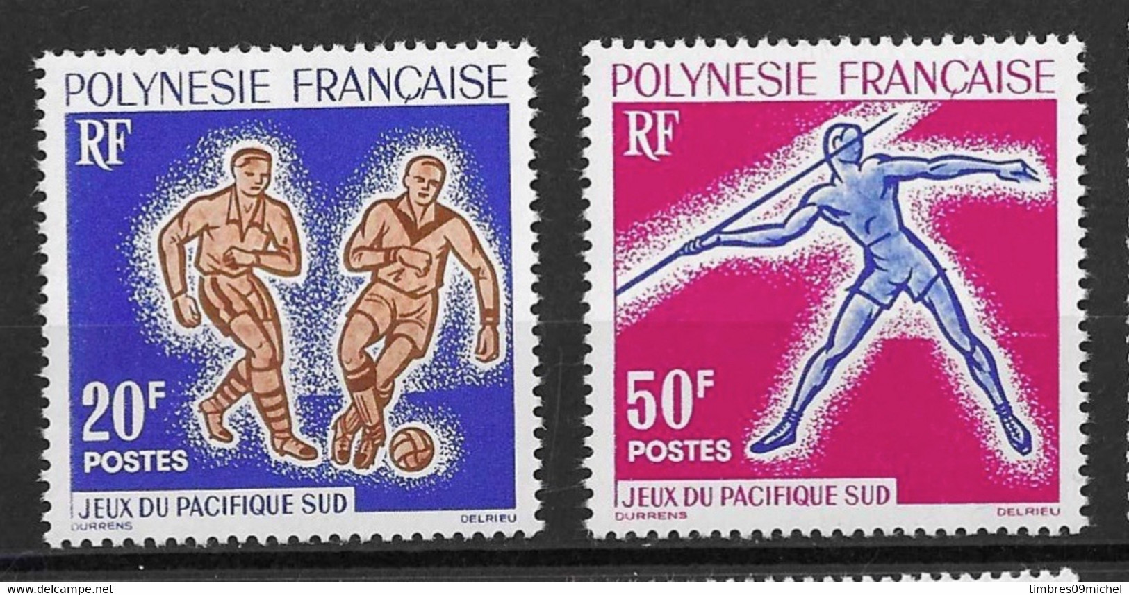 Polynésie N° 22 Et 23** Neuf Sans Charnière - Neufs