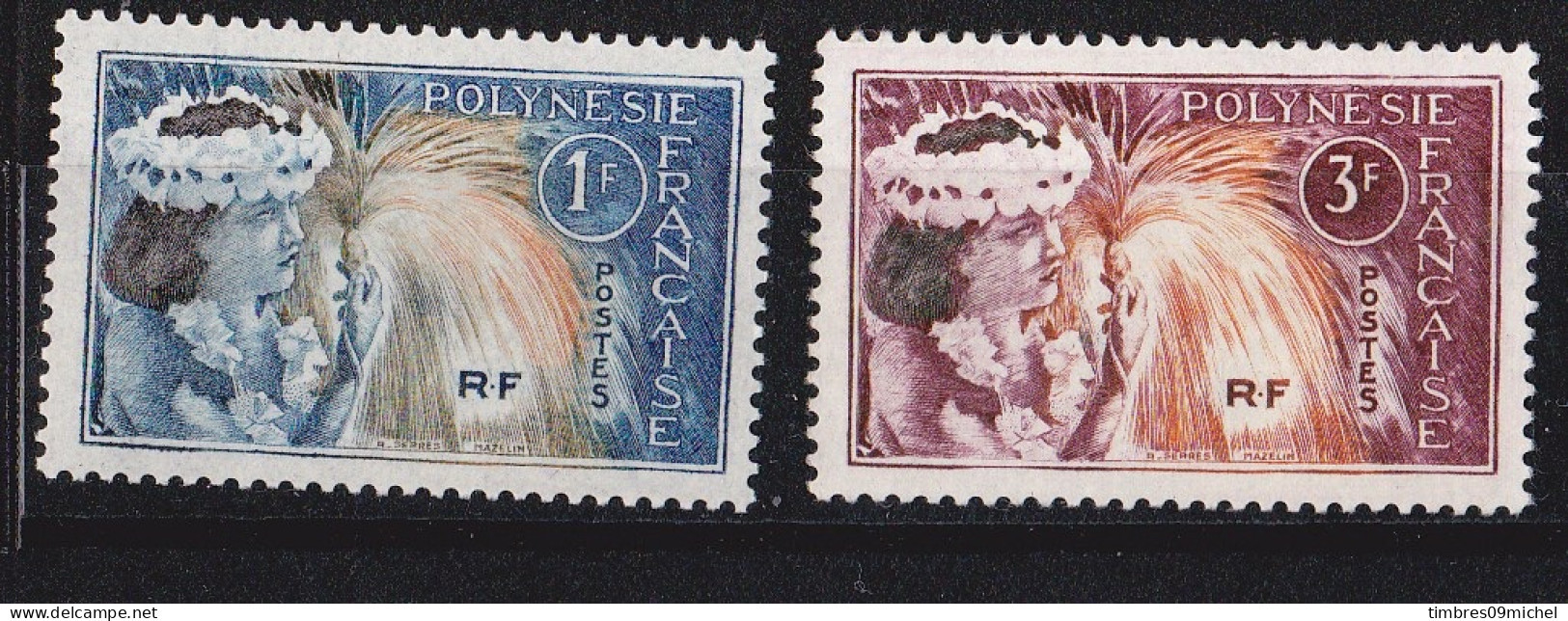 Polynésie N° 27-28** Neuf Sans Charnière - Neufs