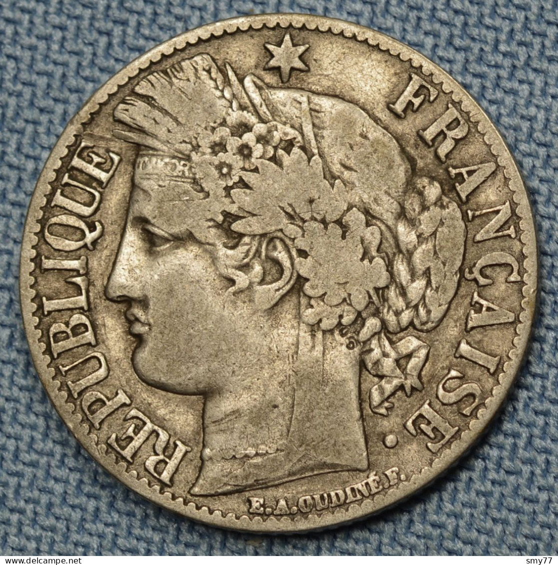 France • 1 Franc • 1871 A • Petit A • Cérès • [24-338] - 1 Franc