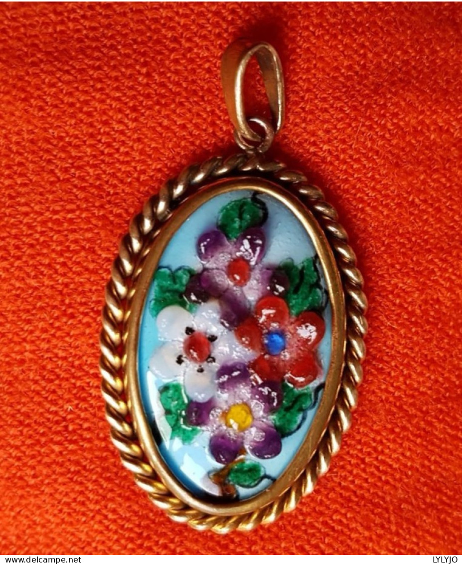 PENDENTIF ÉMAUX BIJOUX JL LE CHEYLARD ARDÈCHE - Pendenti