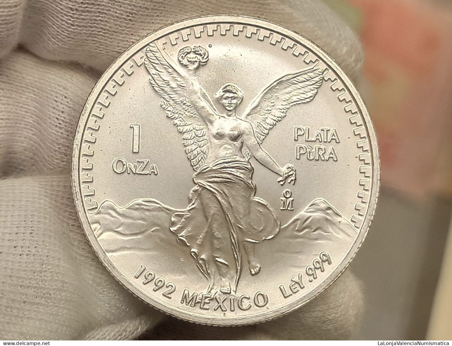 México 1 Onza Libertad 1992 Km 494 Plata Pura - México