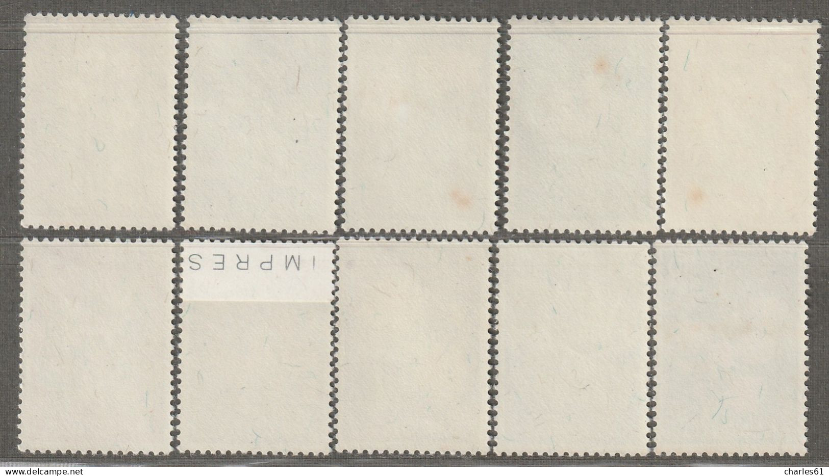 MACAO - N°363/72 ** (1953) Fleurs - Unused Stamps
