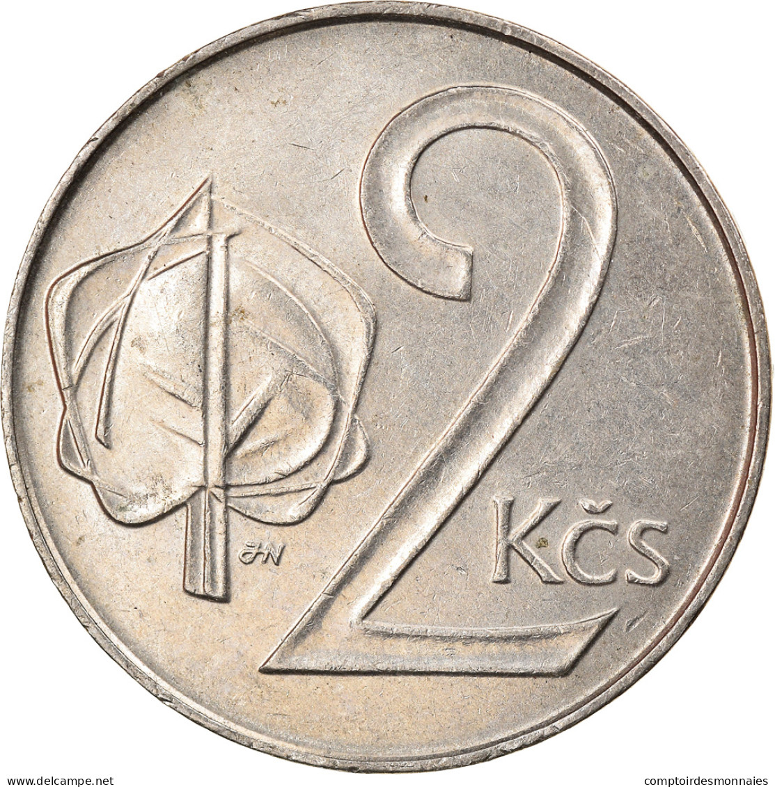 Monnaie, Tchécoslovaquie, 2 Koruny, 1991, TTB, Copper-nickel, KM:148 - Repubblica Ceca