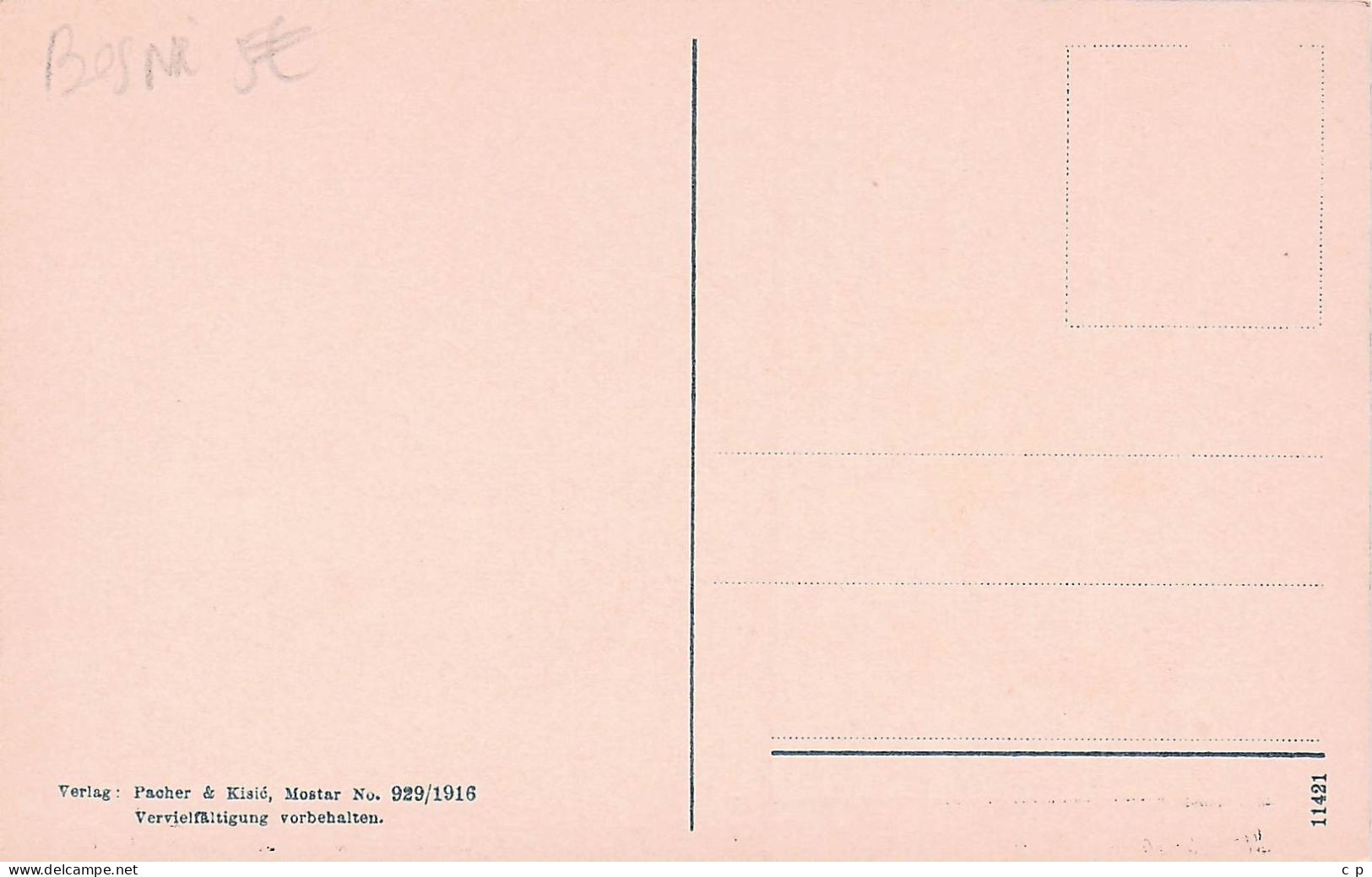 Bosnie - Musliman Kod Molitve - Priere  - CPA °Jp - Bosnie-Herzegovine