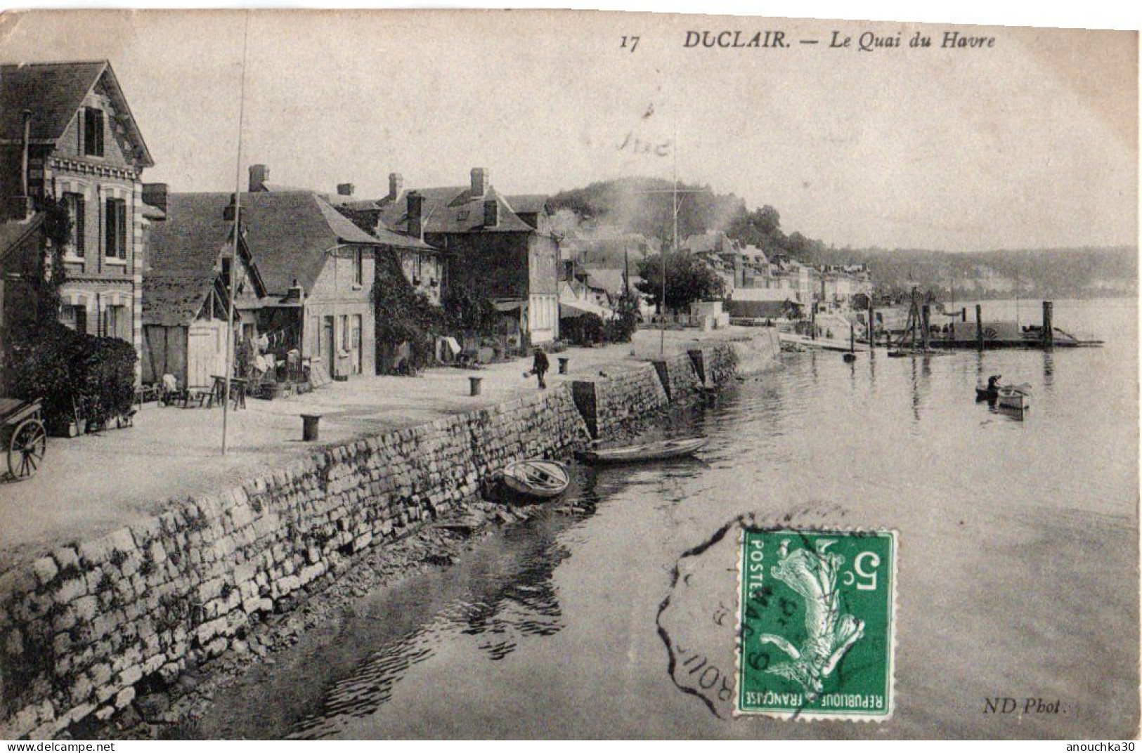 76   CPA  DUCLAIR LE QUAI DU HAVRE - Duclair