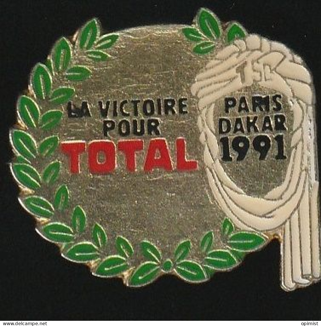 77543-Pin's. Total.Carburant.Rallye.Paris Dakar.signé Tosca. - Fuels