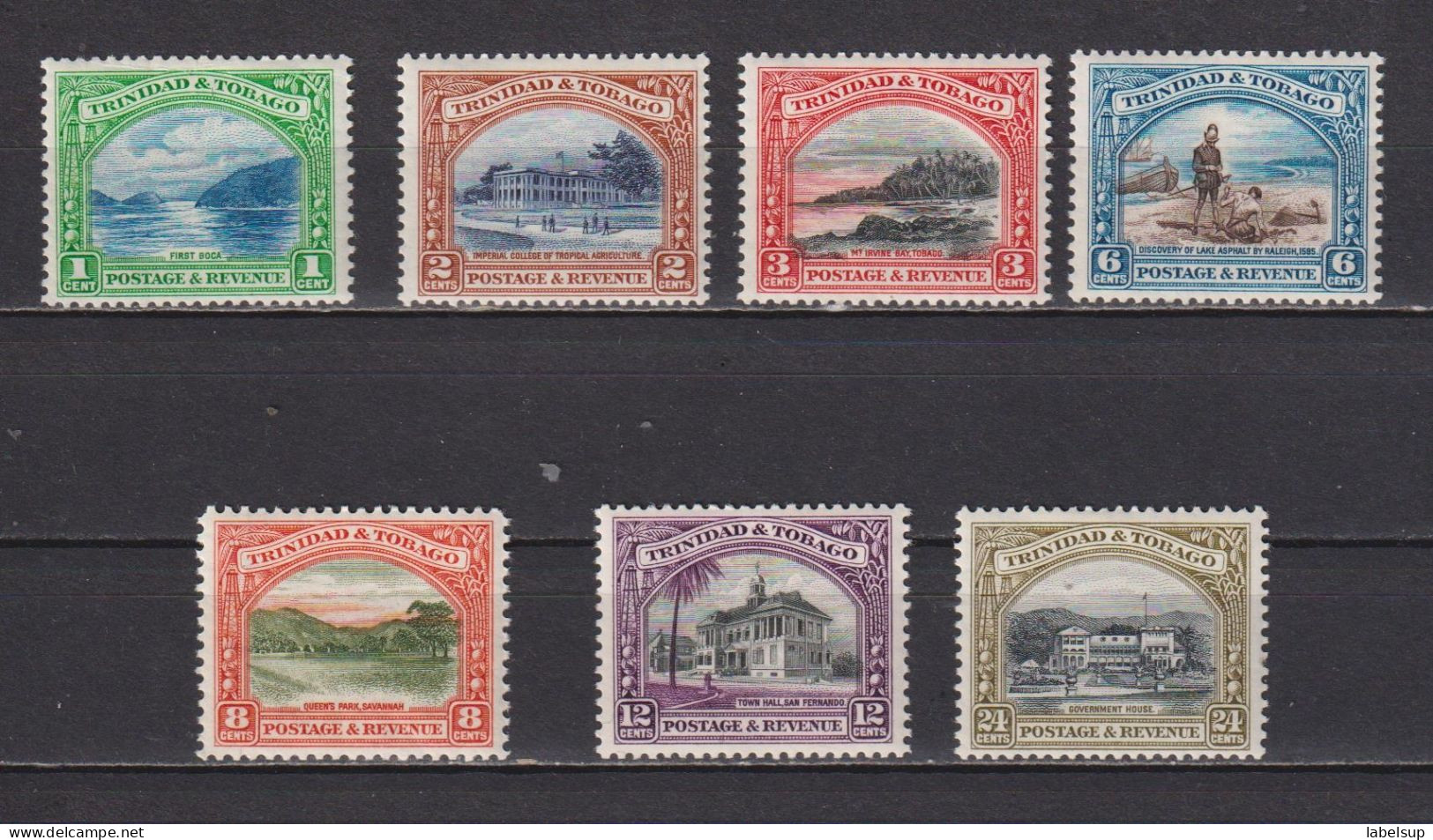 Timbres Neufs** De Trinité Et Tobago De 1935  YT 122 à 128 MH - Trindad & Tobago (...-1961)