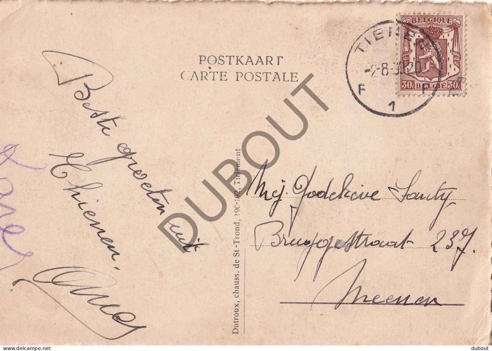 Postkaart - Carte Postale - Tienen - Kerk En Veemarkt (C5468) - Tienen