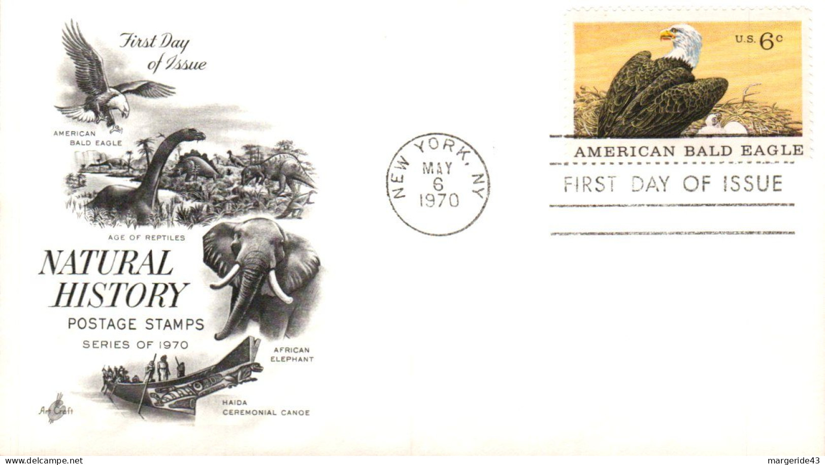 USA ETATS UNIS FDC 1970 HISTOIRE NATURELLE - 1961-1970