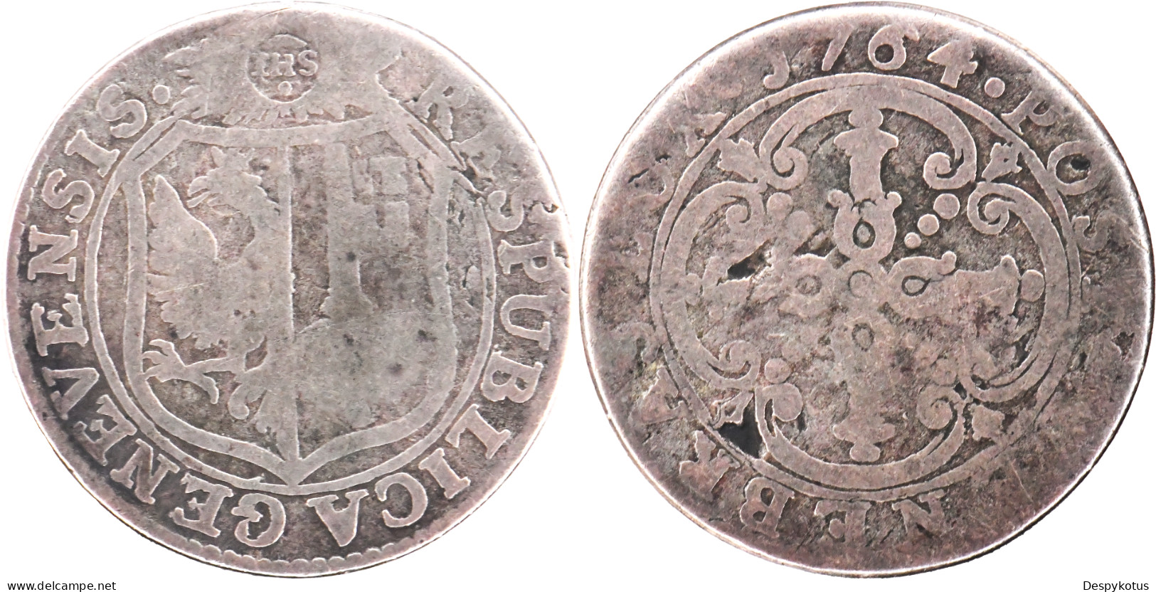 SUISSE - GENEVE - 1764 - 3 Sols - KM#81 - 18-292 - Monnaies Cantonales