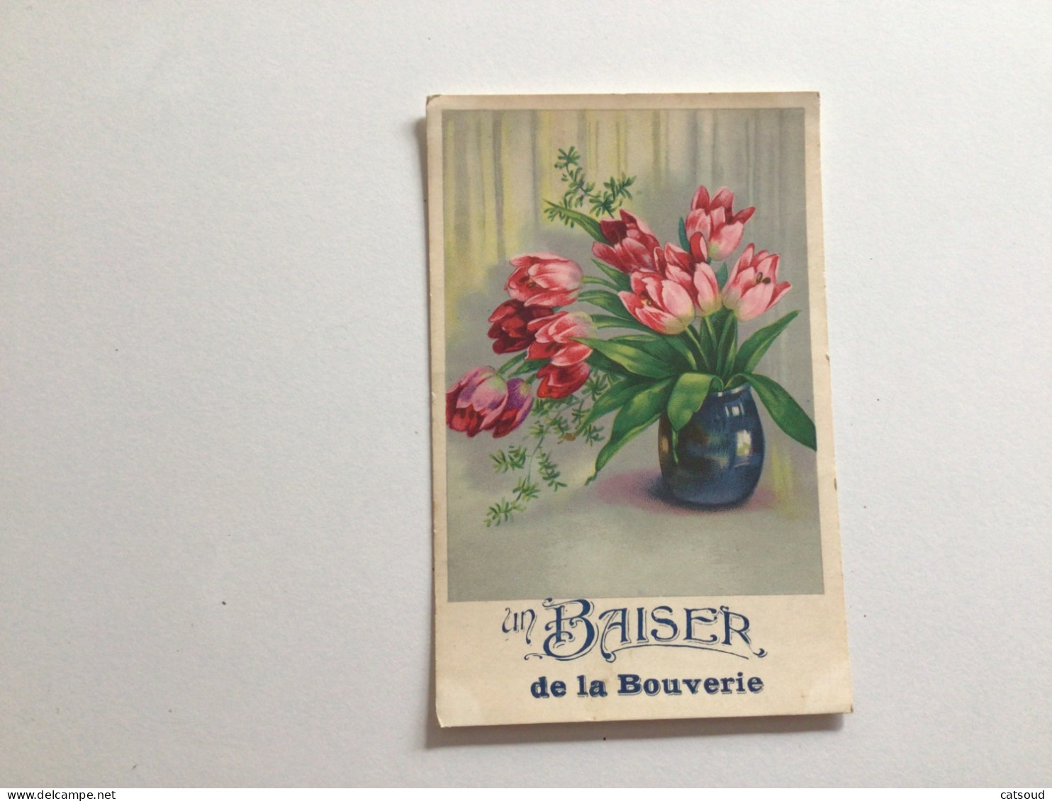 Carte Postale Ancienne Un Baiser De La Bouverie - Frameries