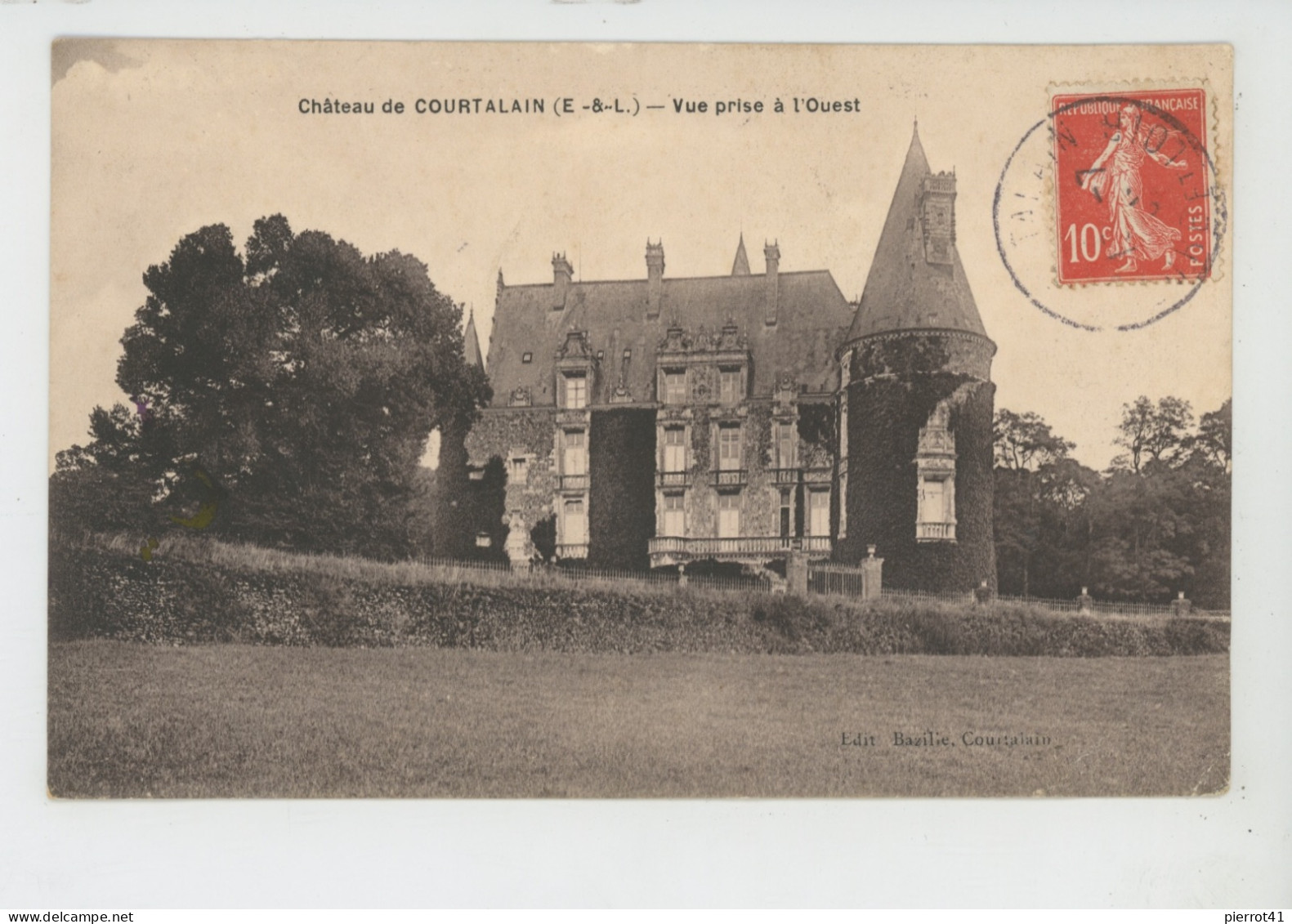 Château De COURTALAIN - Vue Prise à L'Ouest - Courtalain