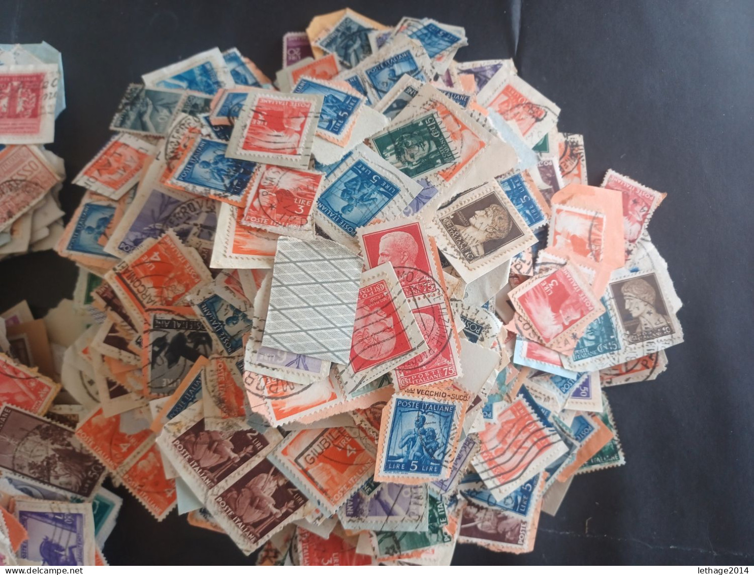 REGNO D ITALIA PRIMA REPUBBLICA 18 SCANNERS MANY FRAGMANT OBLITERE TASSE ESPRESSI BIG STOCK LOT MIX --- GIULY