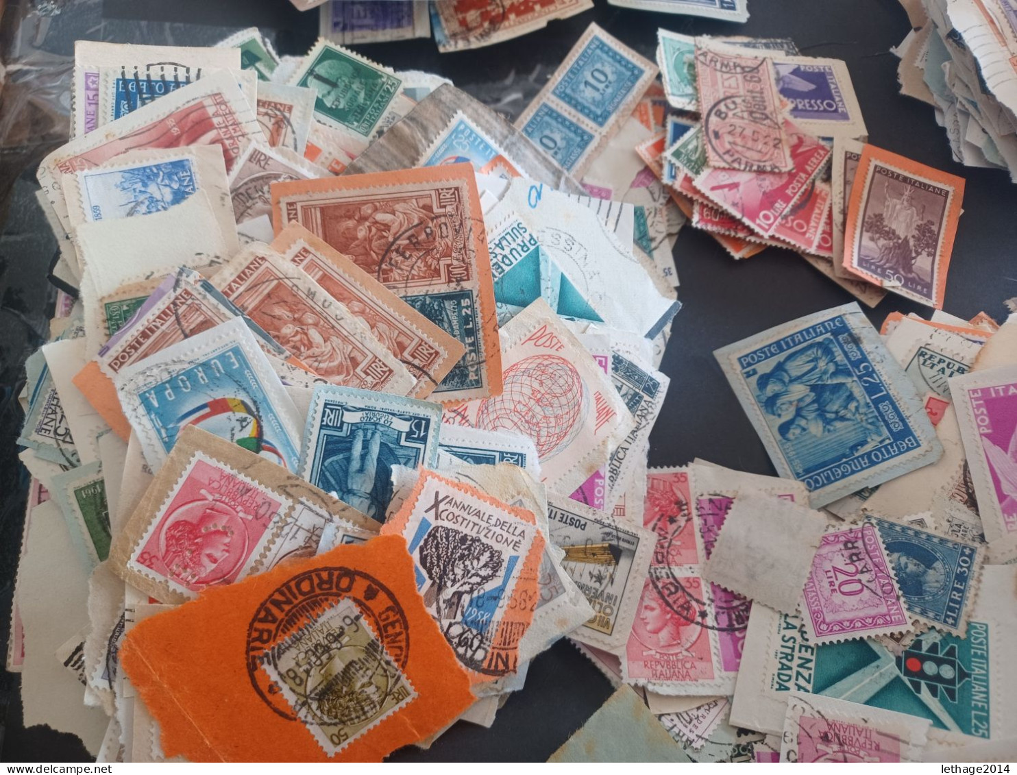 REGNO D ITALIA PRIMA REPUBBLICA 18 SCANNERS MANY FRAGMANT OBLITERE TASSE ESPRESSI BIG STOCK LOT MIX --- GIULY