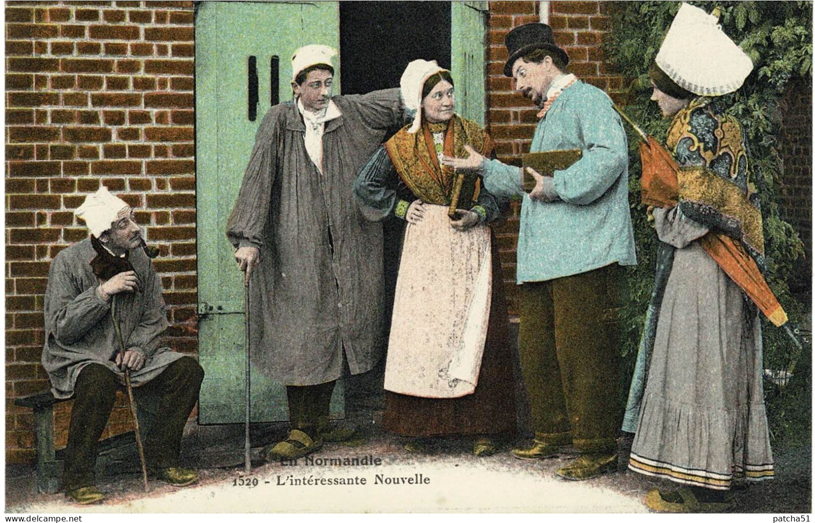 En NORMANDIE - L'intéressante Nouvelle - Normands, Normandes En Costumes Locaux - Ecrite 1918 - Basse-Normandie