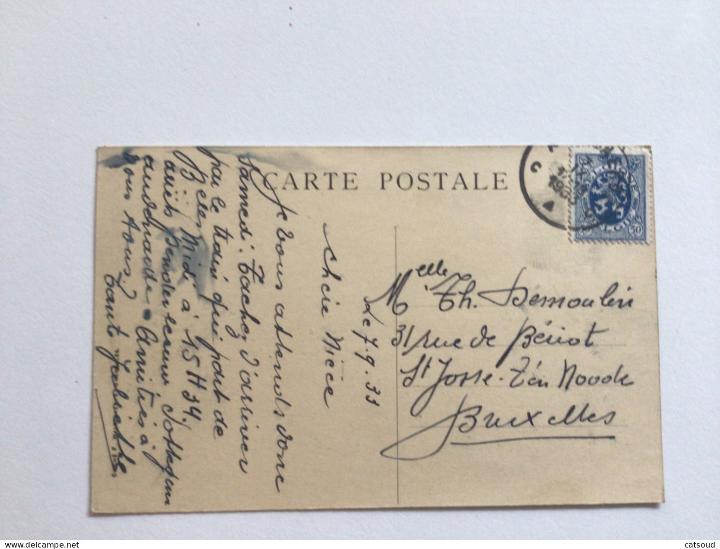 Carte Postale Ancienne. (1933) Audenarde Grande Place - Oudenaarde