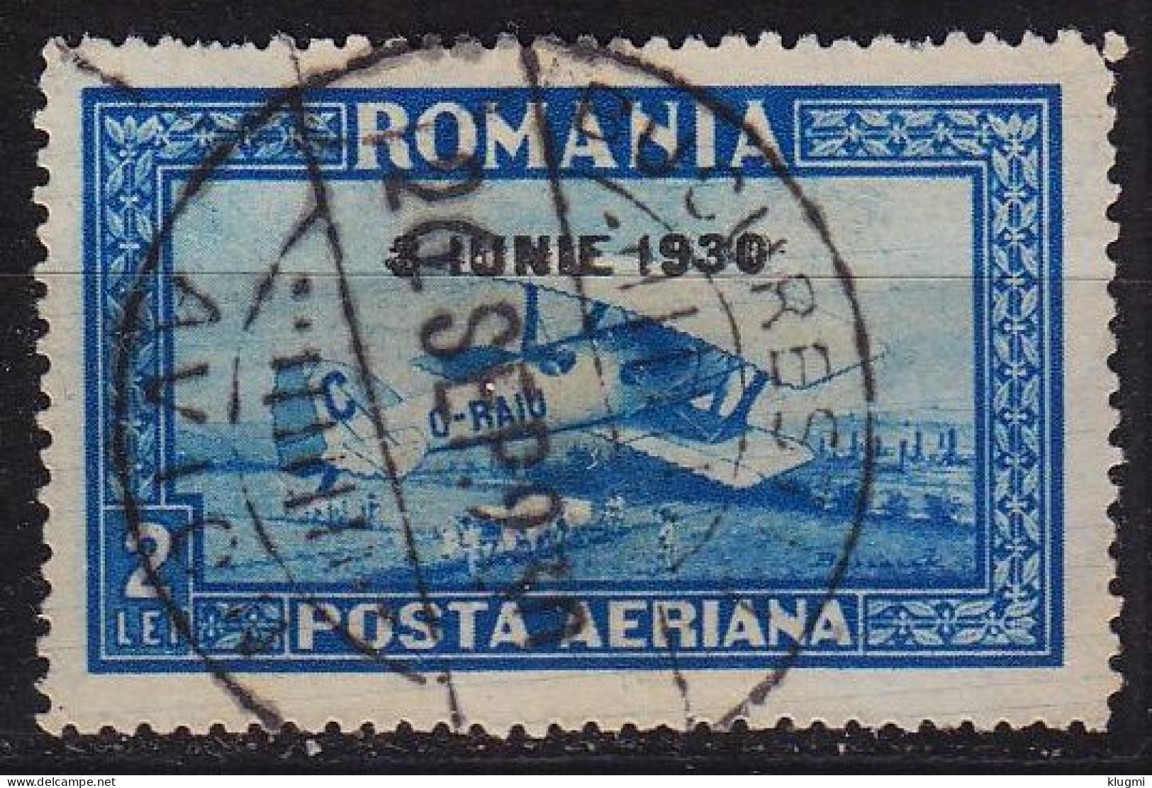 RUMÄNIEN ROMANIA [1930] MiNr 0373 Y ( O/used ) [01] Flugzeug - Gebraucht