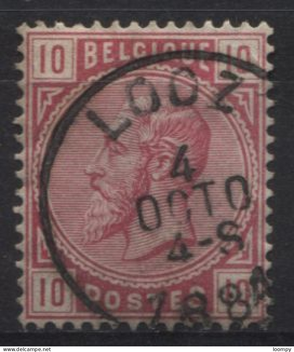 1883 - 38 Obl. Centrale Sc LOOZ. Coba 8. TB. Voyez Les Autres Obl. Sur Cette émission - 1883 Leopold II