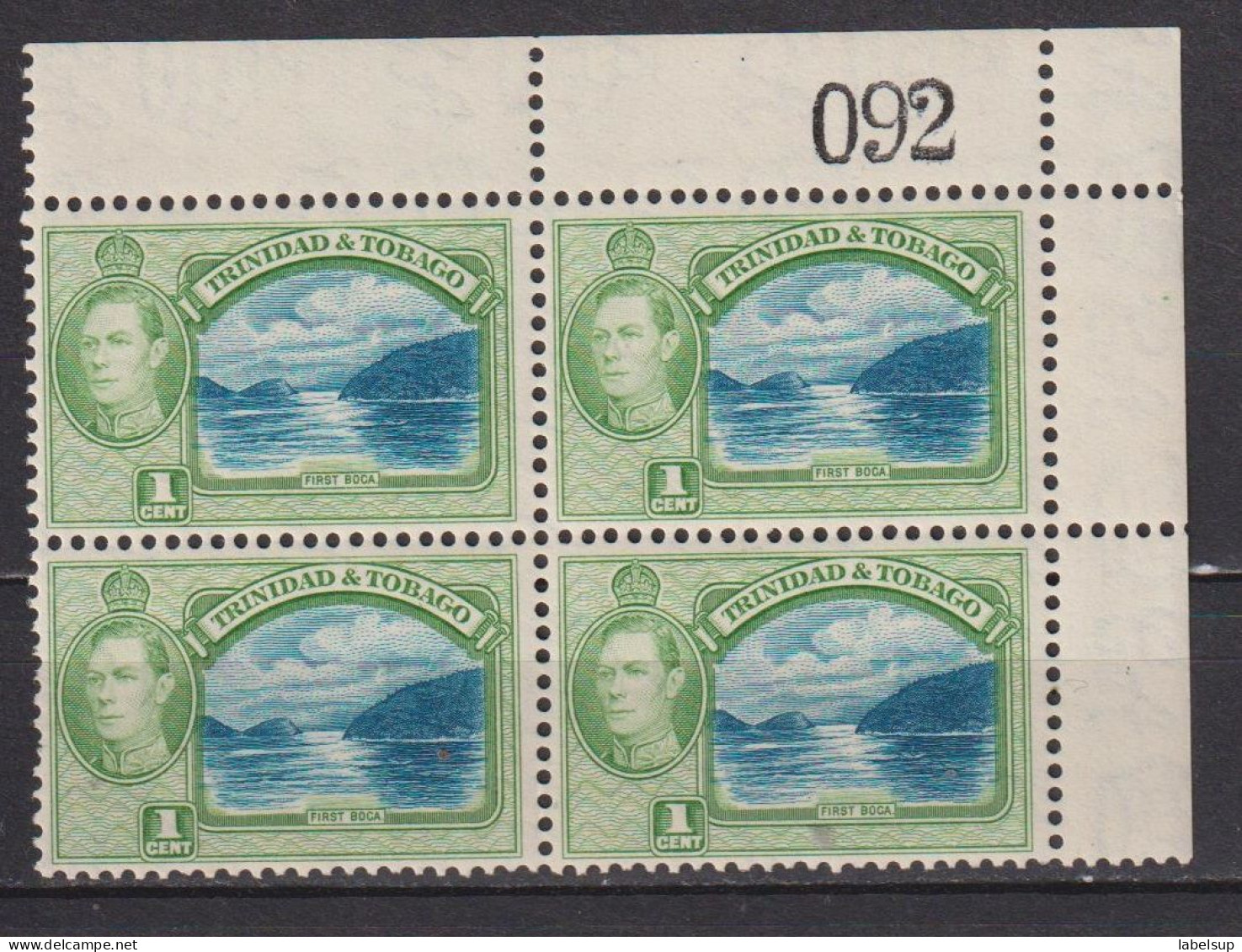 Bloc De 4 Timbres Neufs** De Trinité Et Tobago De 1938  YT 138 131 MNH - Trinidad & Tobago (...-1961)